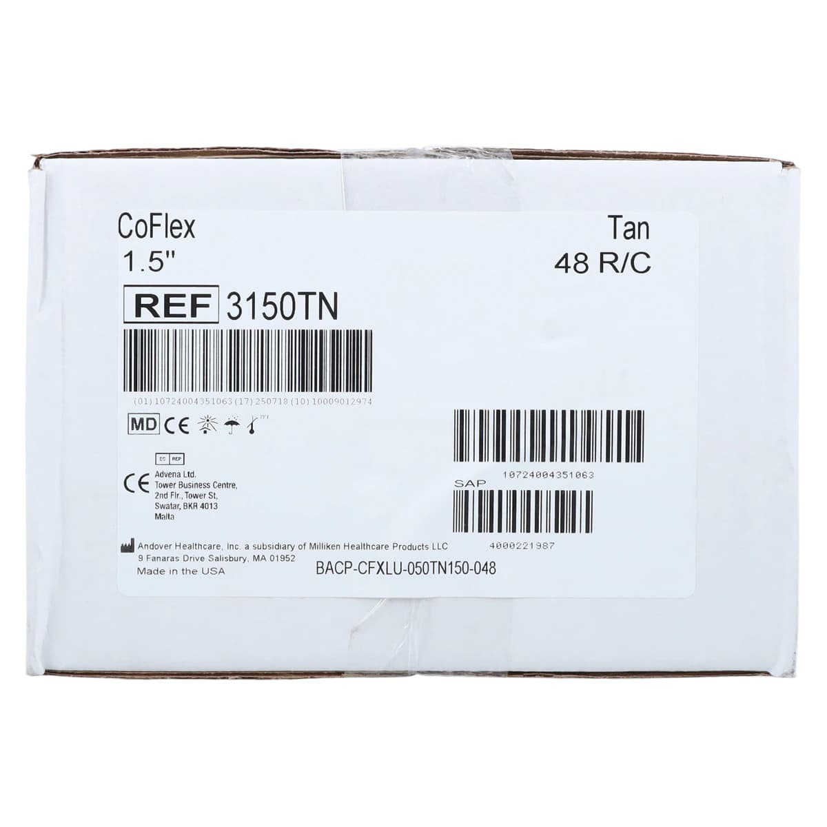 CoFlex LF Cohesive Bandage, 1.5" x 5 yd, Tan, Non-Sterile, 48/Case thumbnail 4
