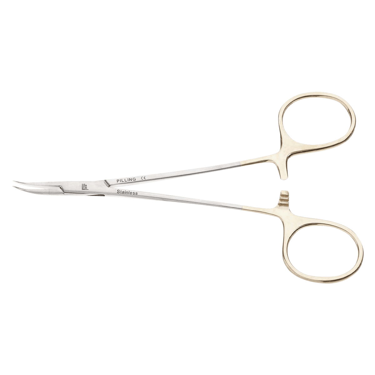 Vasectomy Instrument, No-Scalpel Piercing Forceps, Curved, 5-1/2" Stainless Steel, Non-Sterile, Each - Vesectomy Inst No Scapel - Image 1
