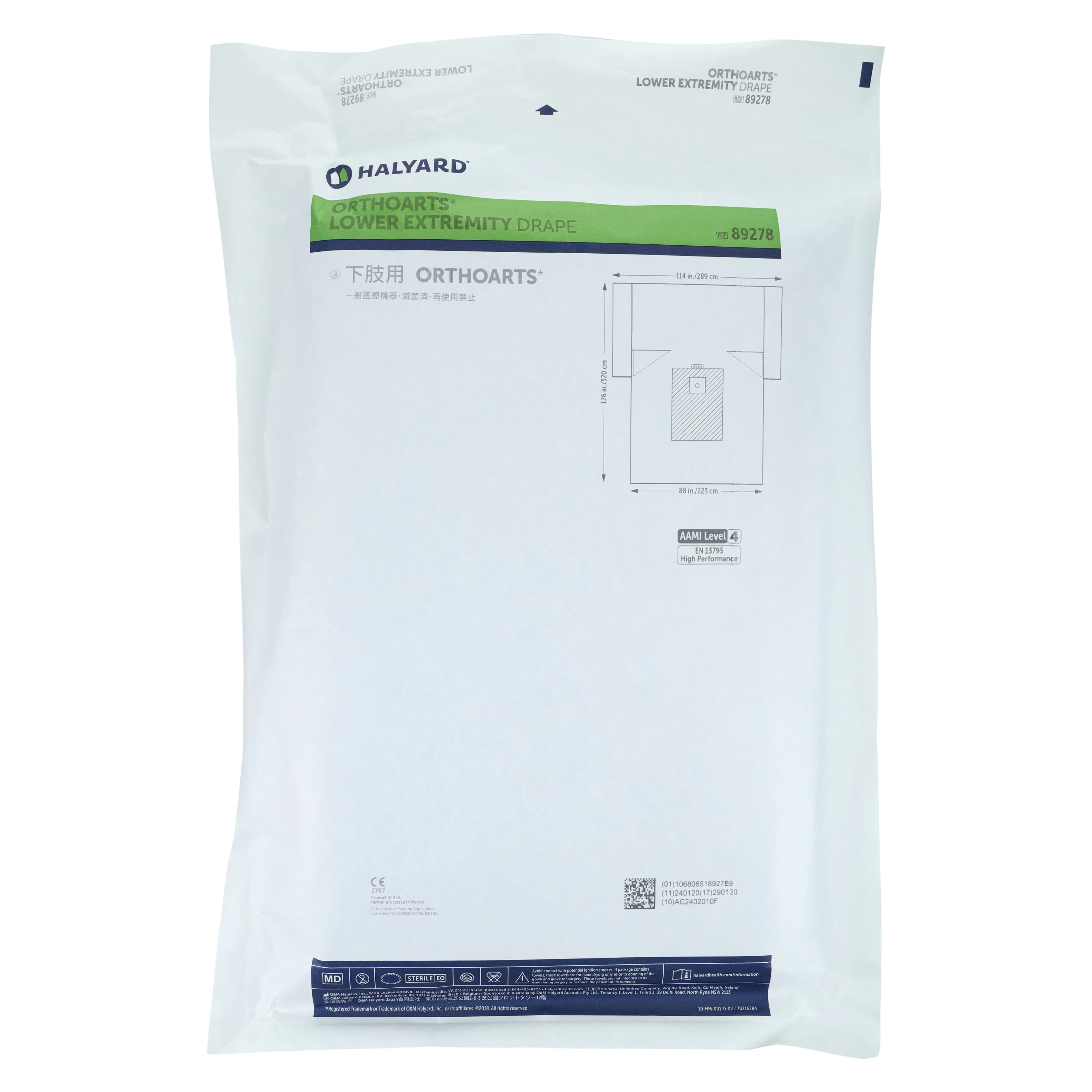 Orthoarts Sterile Sheet Drape, Lower Extremity, 114" x 88" x 126", 2-1/2" Fenestrated - Sheet Lower Extremity - Image 1