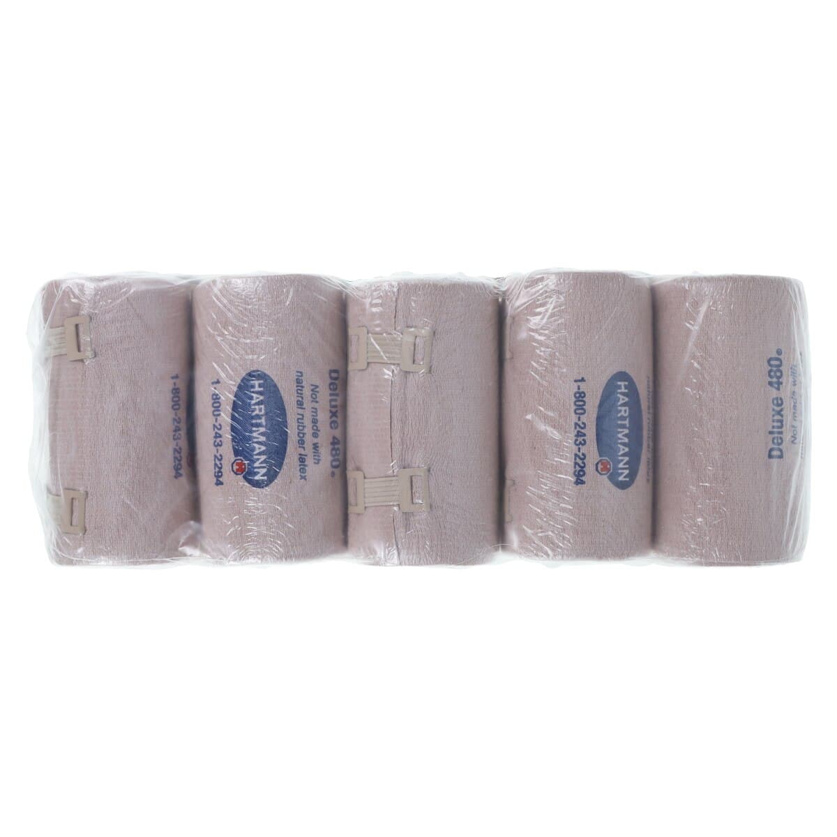 Hartmann Deluxe 480 LF Elastic Bandage, Cotton/Polyester/Spandex, 4" x 5 yd, Tan, Non-Sterile, 10/Package thumbnail 3