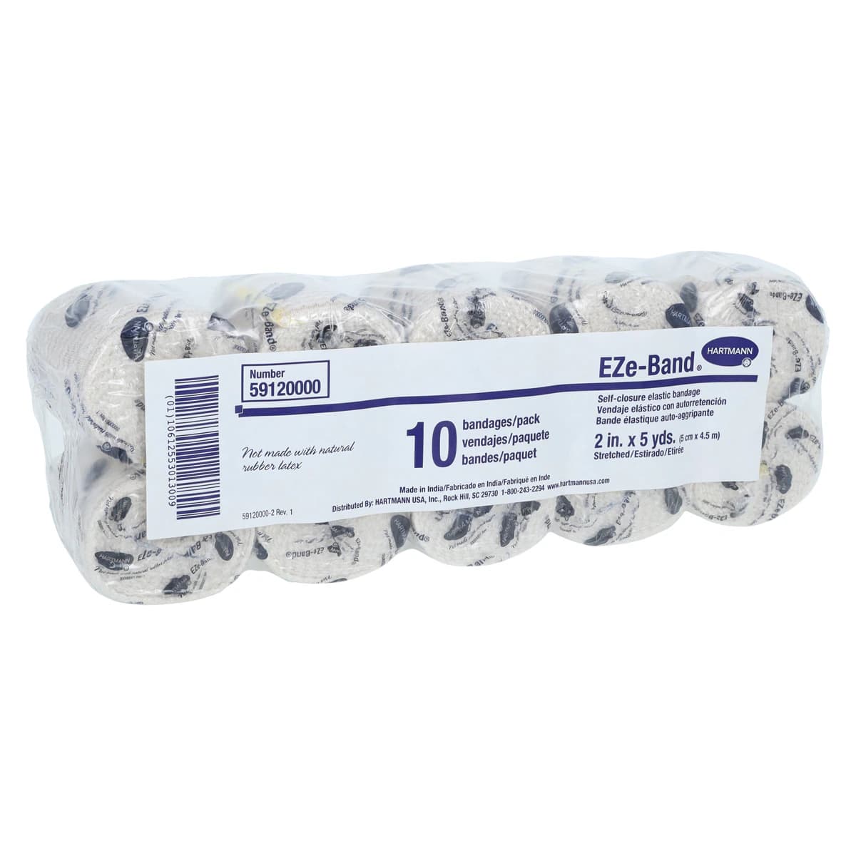Hartmann Bandage Elast Nova+ Velcro, Non-Sterile, Cotton/Polyester, 2" x 5 yd, 10/Box thumbnail 4