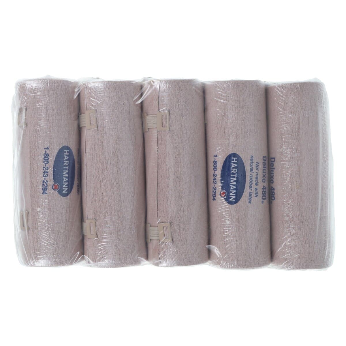 Hartmann Deluxe 480 LF Elastic Bandage, Cotton/Polyester/Spandex, 6" x 5 yd, Tan, Non-Sterile, 10/Package thumbnail 3