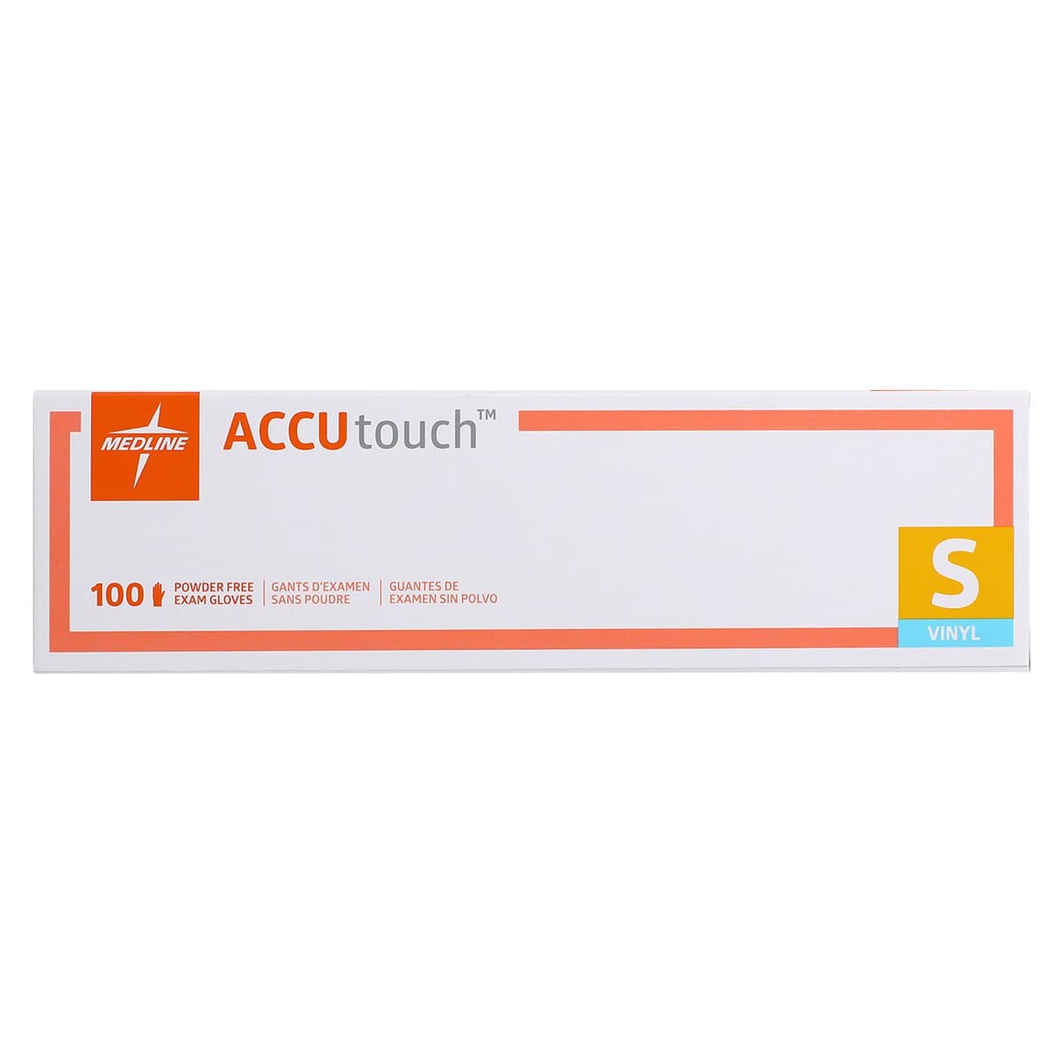 Medline AccuTouch PF Vinyl Examination Gloves, Powder Free, Non-Sterile, Small, Clear, 192074 thumbnail 5