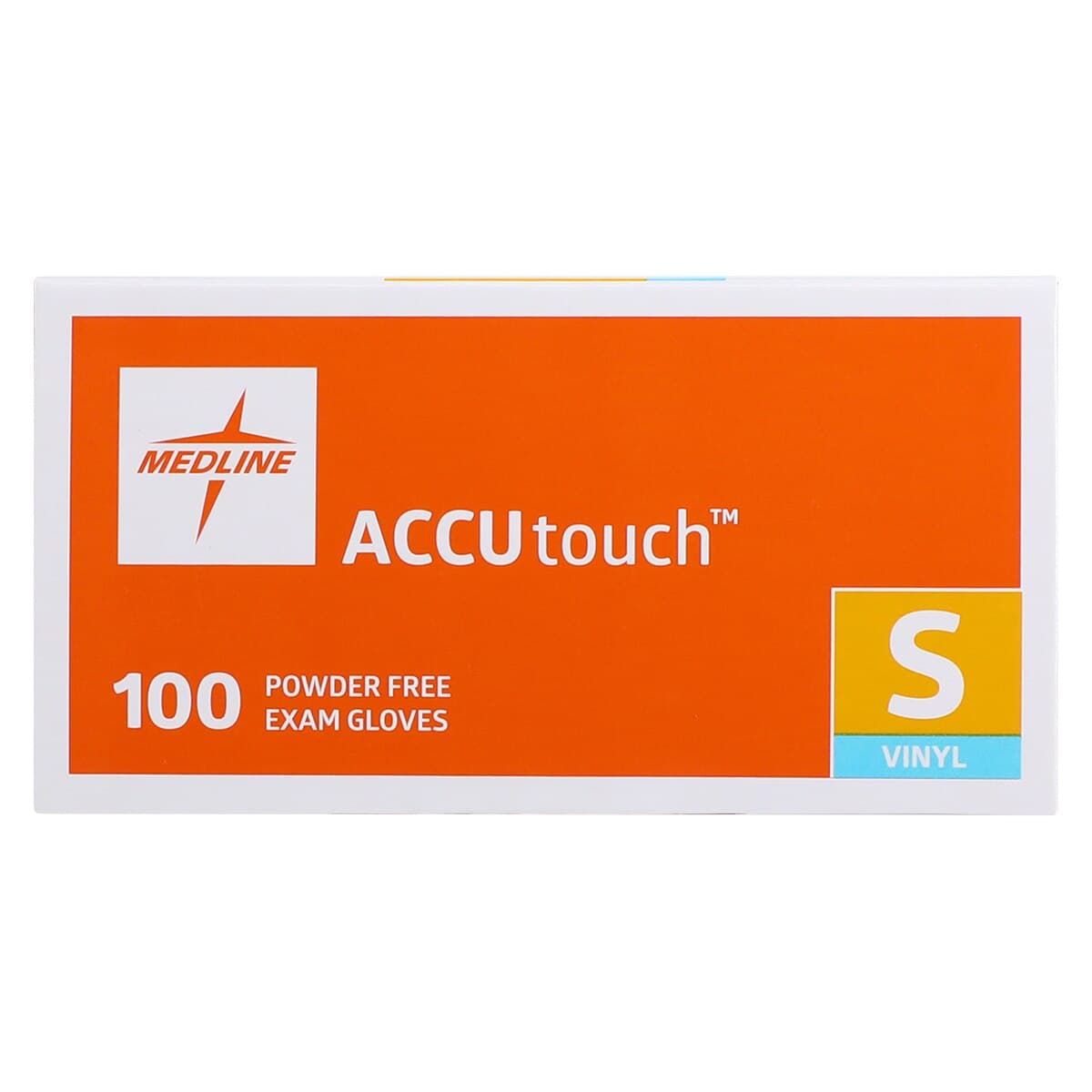 Medline AccuTouch PF Vinyl Examination Gloves, Powder Free, Non-Sterile, Small, Clear, 192074 thumbnail 6