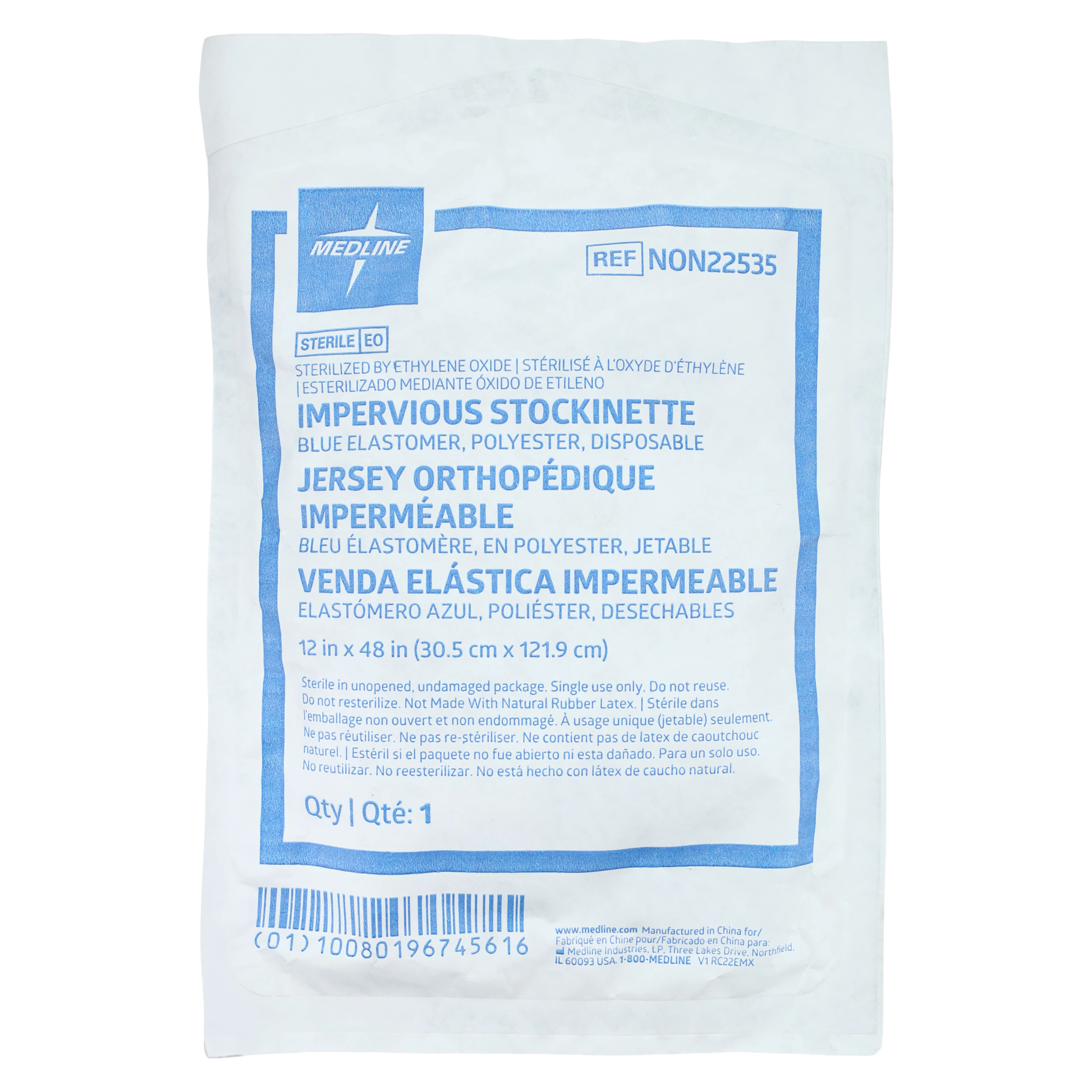 Medline Impervious Stockinette, 12" x 48" thumbnail 3
