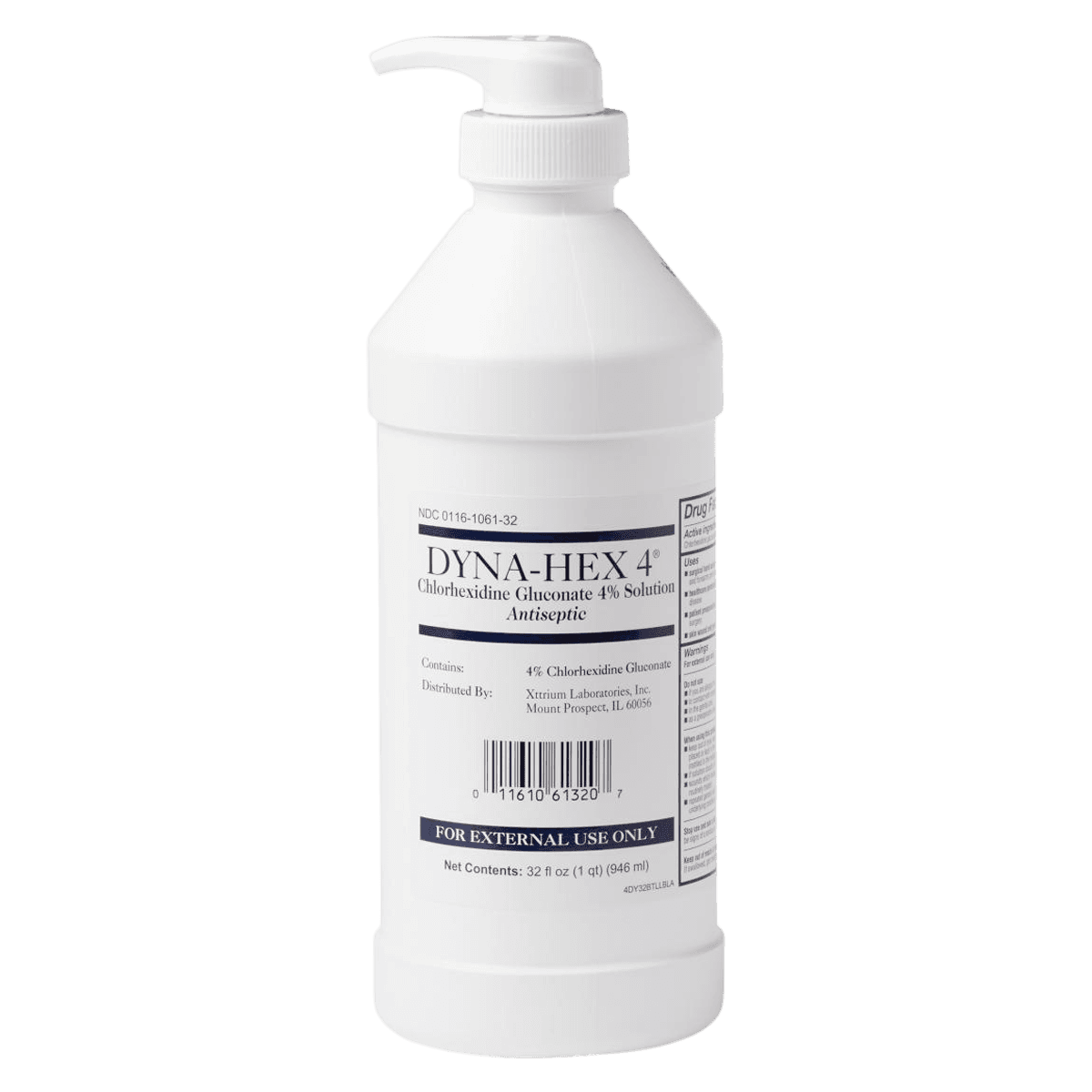 Dyna-Hex 4% CHG Solution Surgical Scrub, 32 oz Bottle - Dyna-hex 4% CHG Solution - Image 1