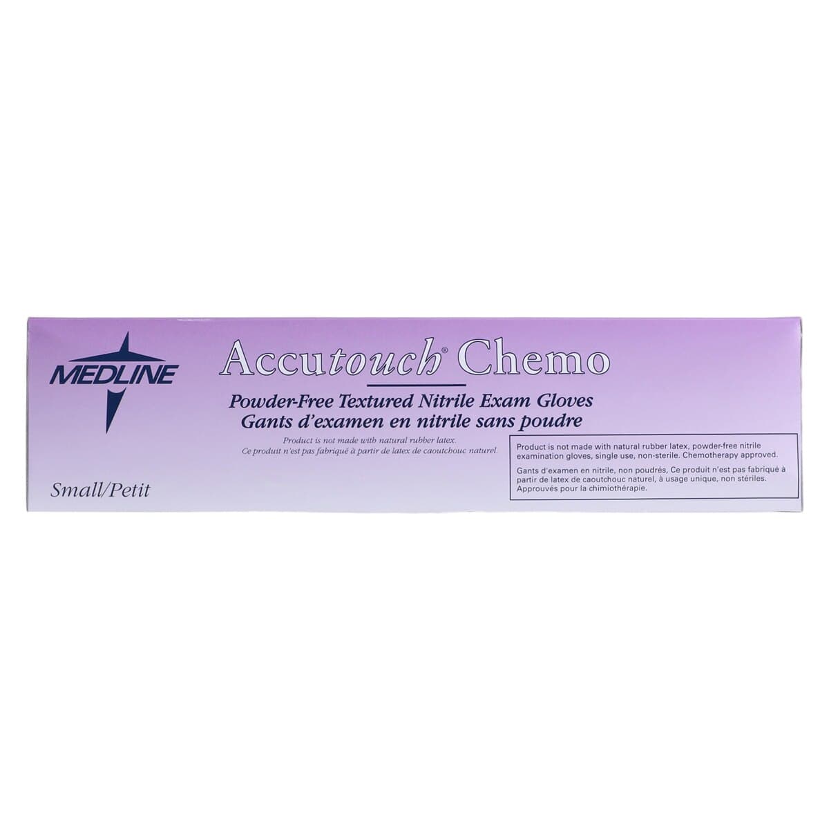 Medline Accutouch Chemo Nitrile Exam Gloves, Powder Free, Non-Sterile, Small, Blue, 100/Box thumbnail 6