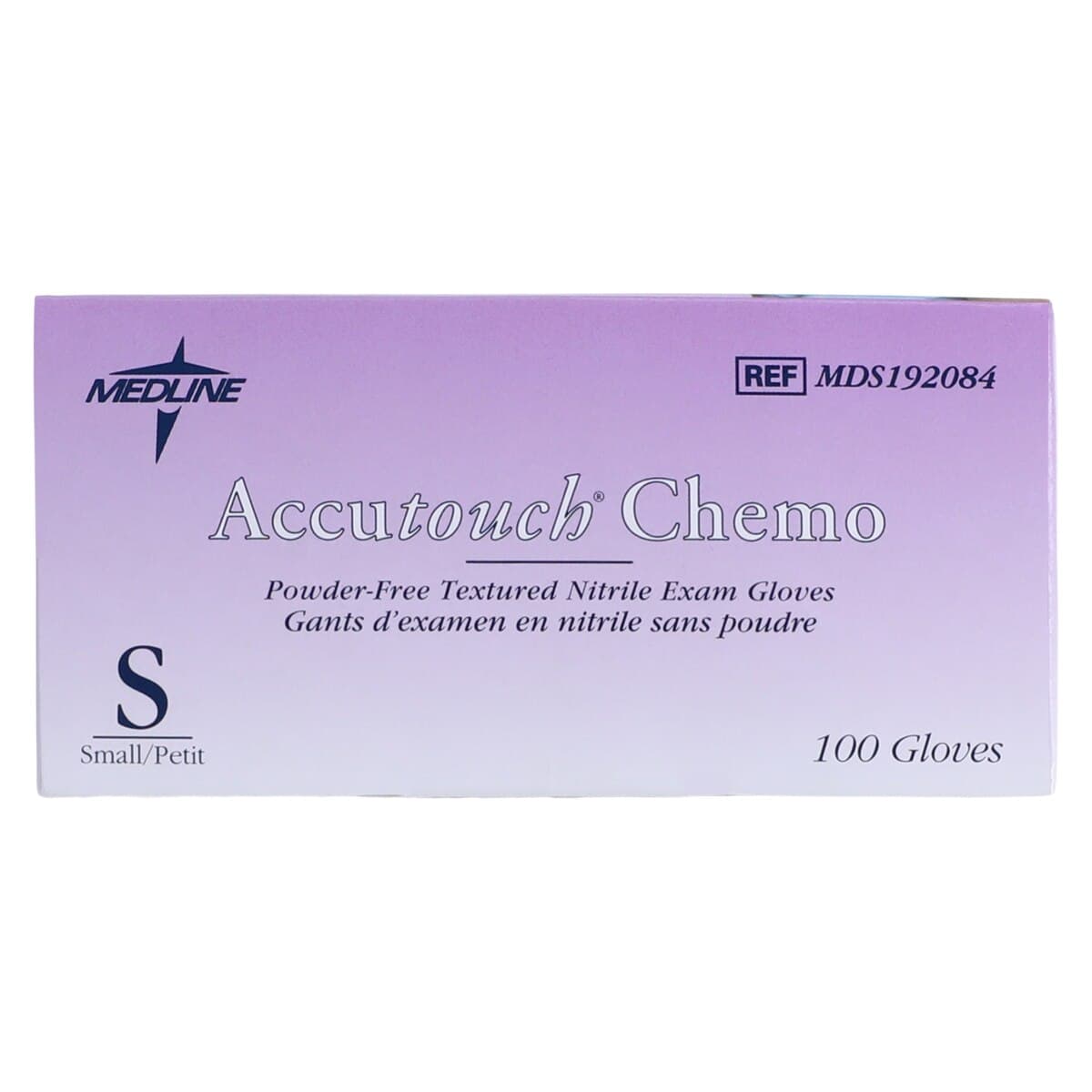 Medline Accutouch Chemo Nitrile Exam Gloves, Powder Free, Non-Sterile, Small, Blue, 100/Box thumbnail 7
