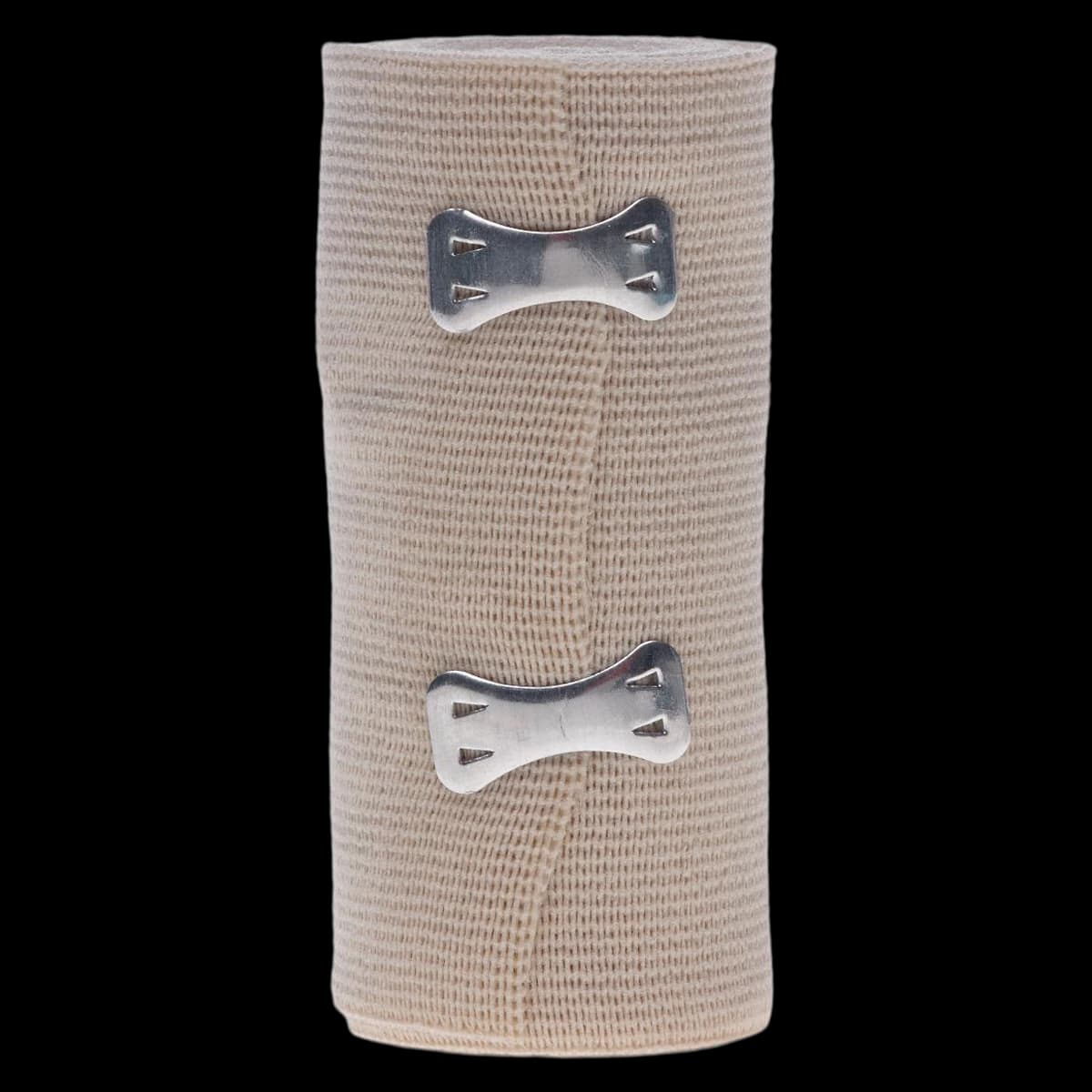 Medline Sure-Wrap Compression Bandage, Elastic, 4" x 5 yd, Beige, Non-Sterile, 50/Case - Sure-Wrap Elast Bandage LF NS - Image 1
