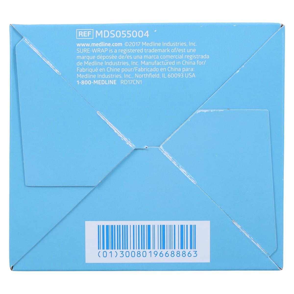 Medline Sure-Wrap Compression Bandage, Elastic, 4" x 5 yd, Beige, Non-Sterile, 10/Box thumbnail 4