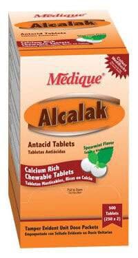 Alcalak Tablets Antacid, 420mg, Spearmint, 100 Tablets x 2/Box - Alcalak Tablets Antacid - Image 1