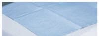 Medline Flat Bed Sheet, SMS, Non-Sterile, Dark Blue, 40 in x 84 in, 50/Case - Flat Bed Sheet SMS Dark Blue - Image 1
