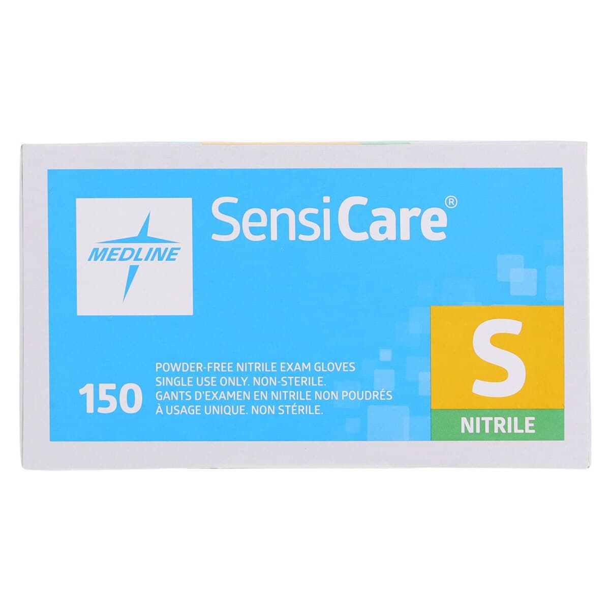 SensiCare Nitrile Exam Gloves, Powder Free, Non-Sterile, Small, Blue, 150/Box thumbnail 6