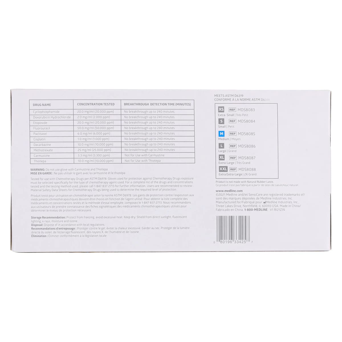 SensiCare Nitrile Exam Gloves, Powder Free, Non-Sterile, Medium, Blue, Textured Fingertip, 150/Box thumbnail 7