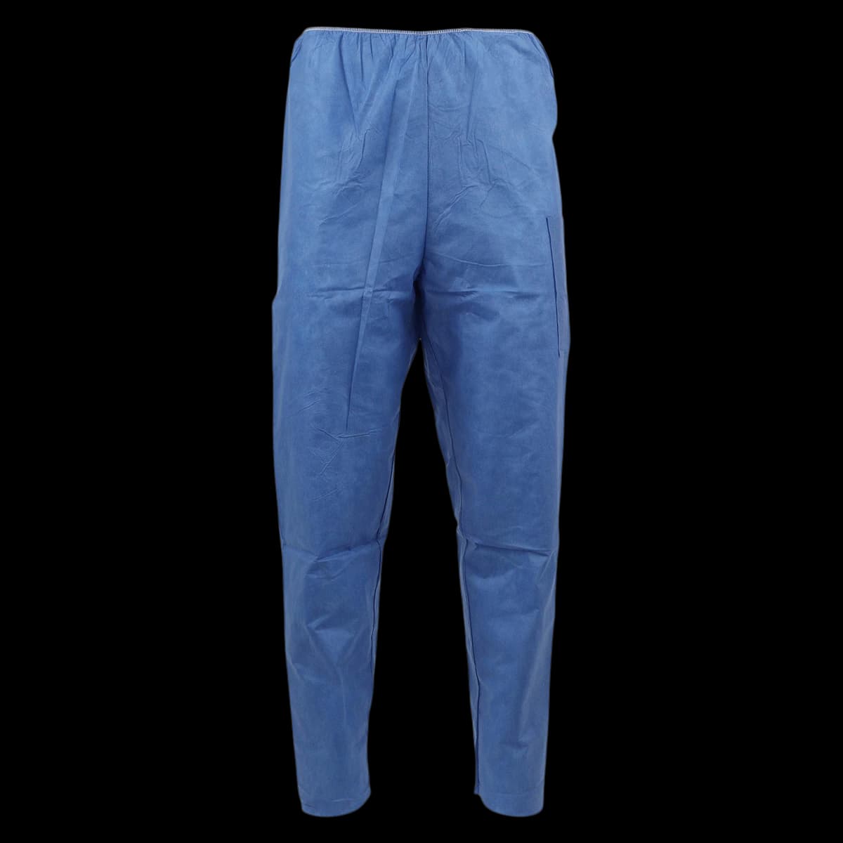 Medline Elastic Waist Disposable Scrub Pant, Small, Blue, 30/Case - Pant Scrub Elastic-Waist Blue - Image 1