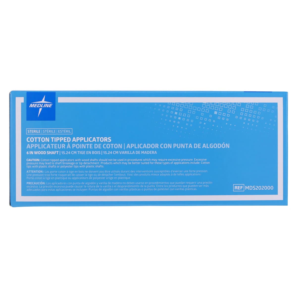 Medline Applicator Cotton Tip Wood Shaft, Sterile, 6 in, 200/Box thumbnail 5