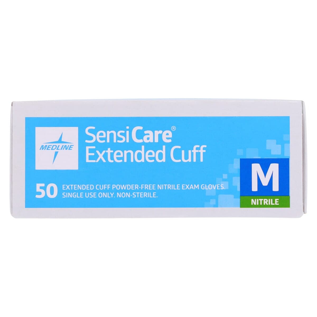 Medline SensiCare Nitrile Exam Gloves, Powder Free, Non-Sterile, Medium, Blue, Chemo Tested thumbnail 5
