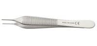 Pilling Surgical Adson Tissue Forceps, Serrated Tip, 4-3/4" - Forcep Adson Serrated Tip - Image 1