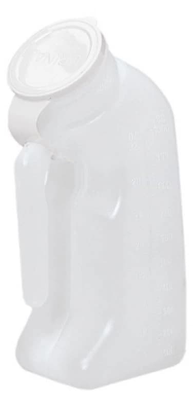 Graham-Field Disposable Patient Urinal, Translucent, 1 Quart, Non-Sterile - Urinal Pe 1Qt NS Tran - Image 1