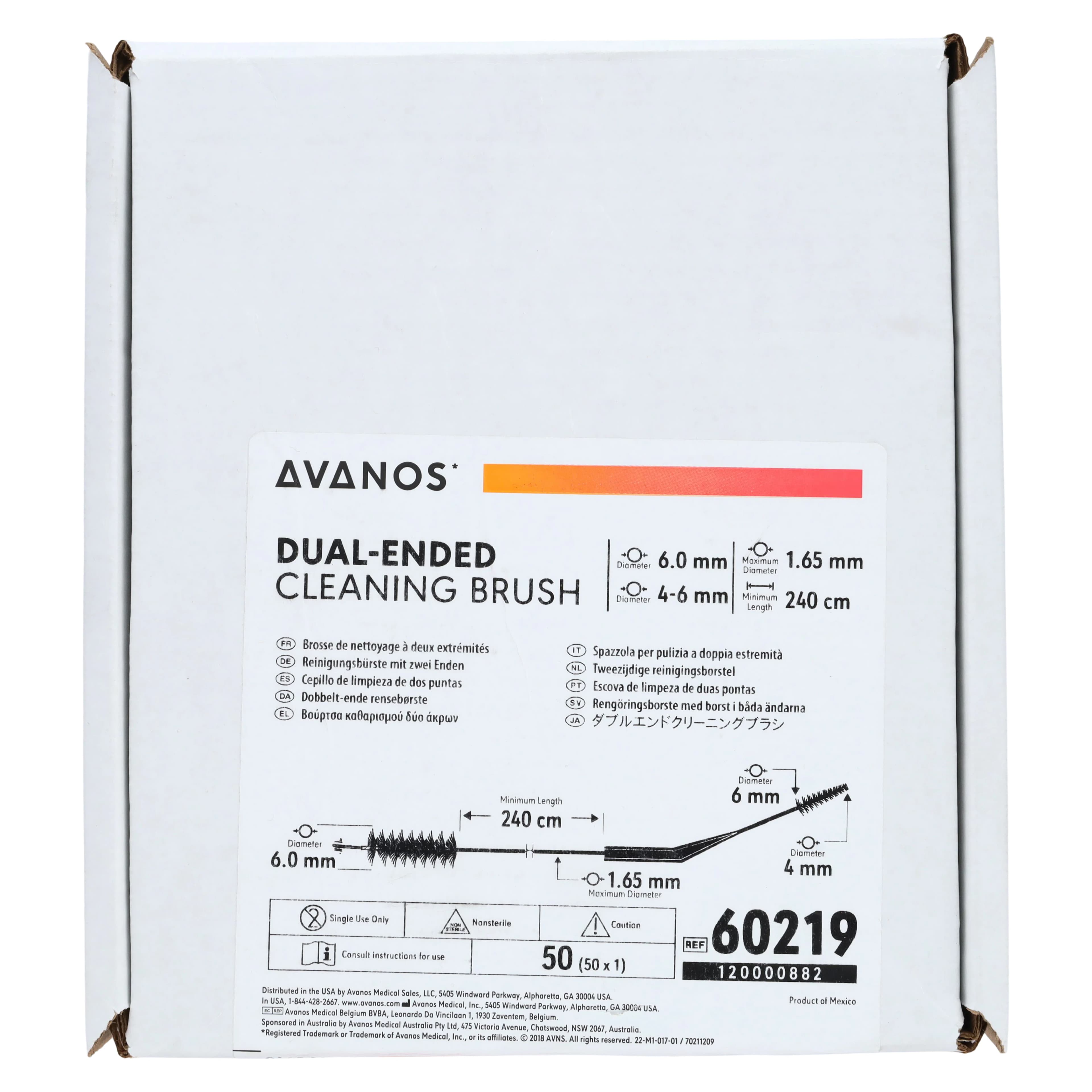 Avanos Medical Endoscope Cleaning Brush, Nylon/Polypropylene, Disposable, 50/Case thumbnail 3