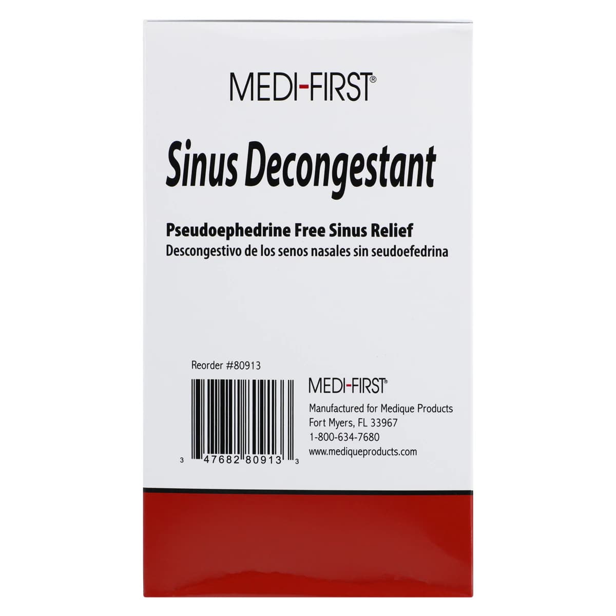 Medi-First Sinus Decongestant Oral Tablets 10mg, Unit Dose Packets, 500 Tablets/Box thumbnail 5