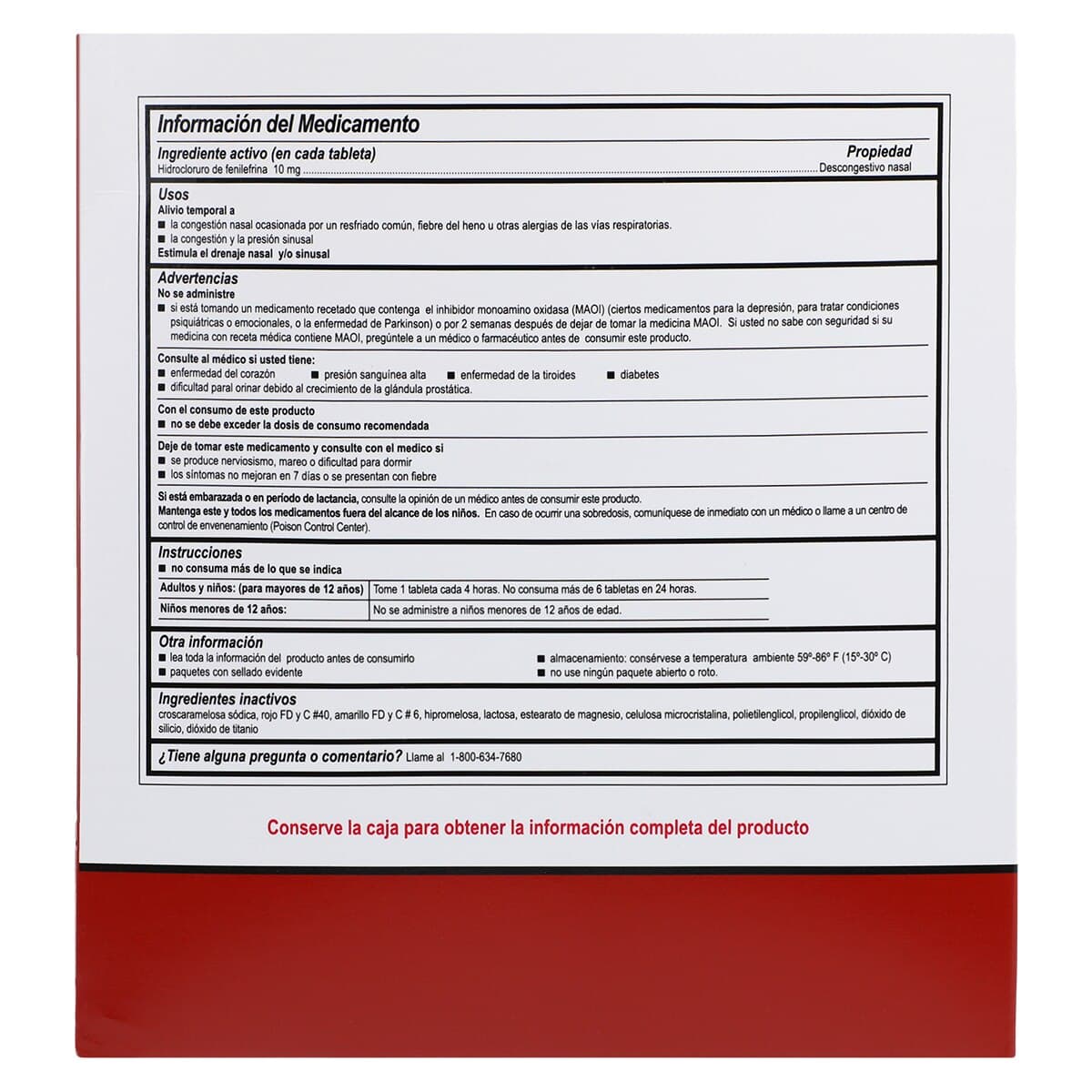 Medi-First Sinus Decongestant Oral Tablets 10mg, Unit Dose Packets, 500 Tablets/Box thumbnail 7