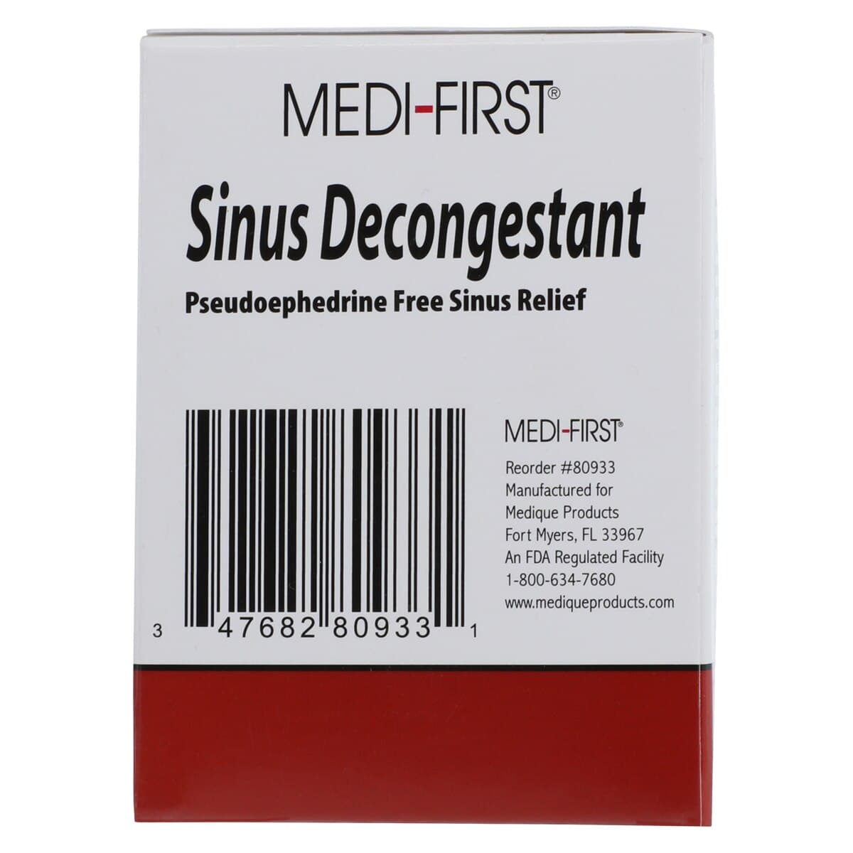 Medi-First Sinus Decongestant Oral Tablets, 10 mg, Unit Dose Packets, 100 per Box thumbnail 5