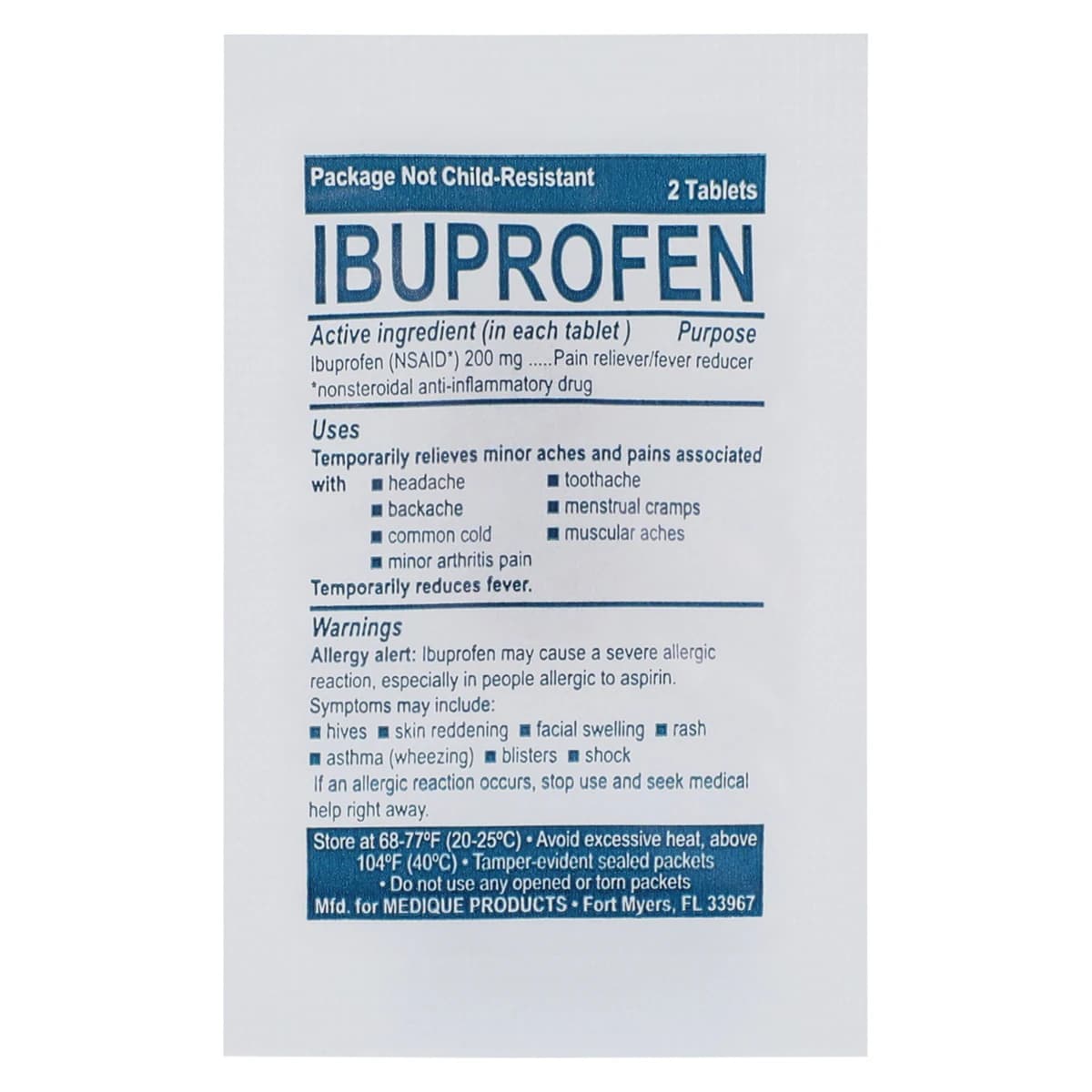 Ibuprofen Medi-First Tablets, 200mg, 125 Tablets x 2/Box thumbnail 3