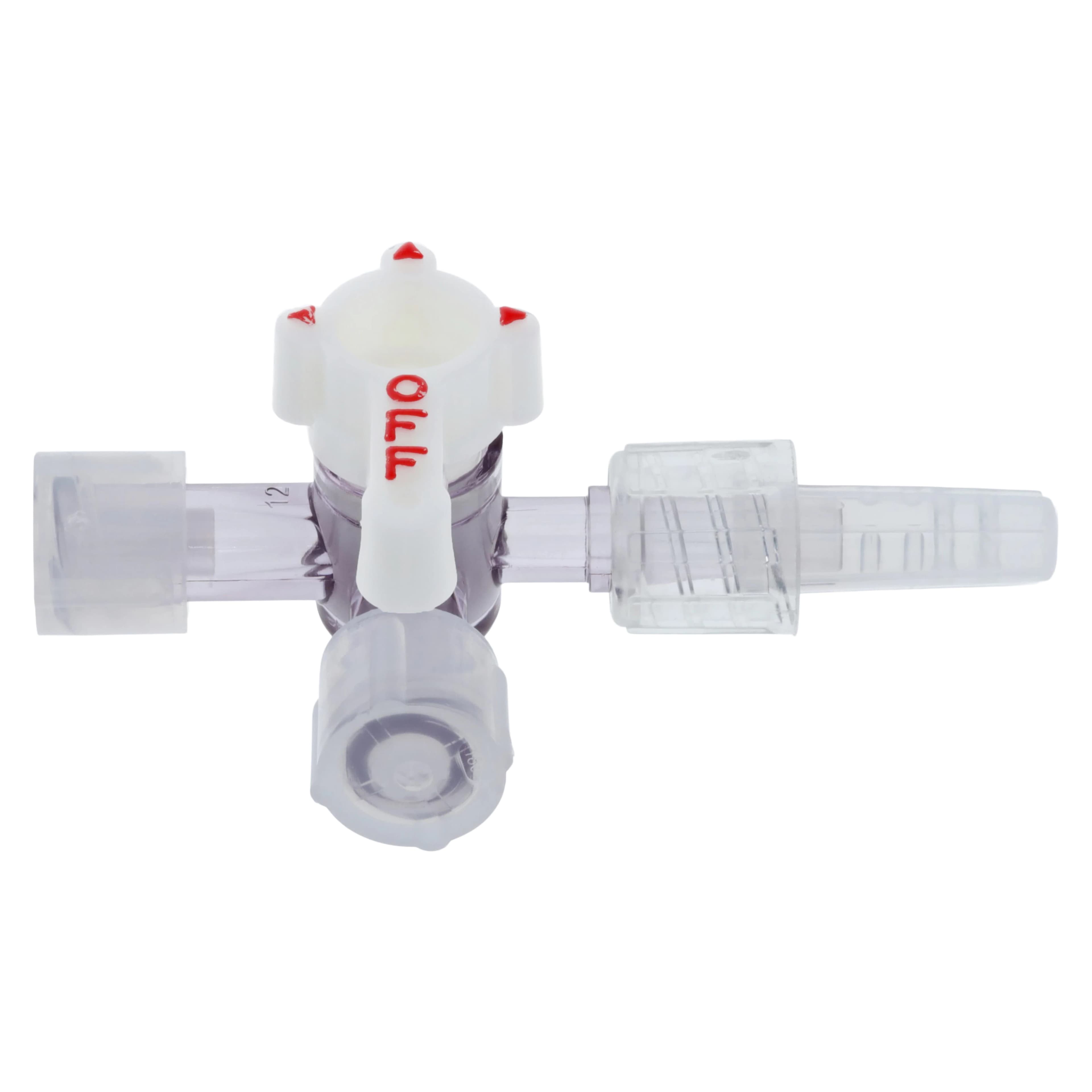 Medex 4-Way Stopcock with Swivel Male Luer Lock, Non-DEHP/Non-PVC, Sterile, Disposable, Small Bore, 50/Case thumbnail 2