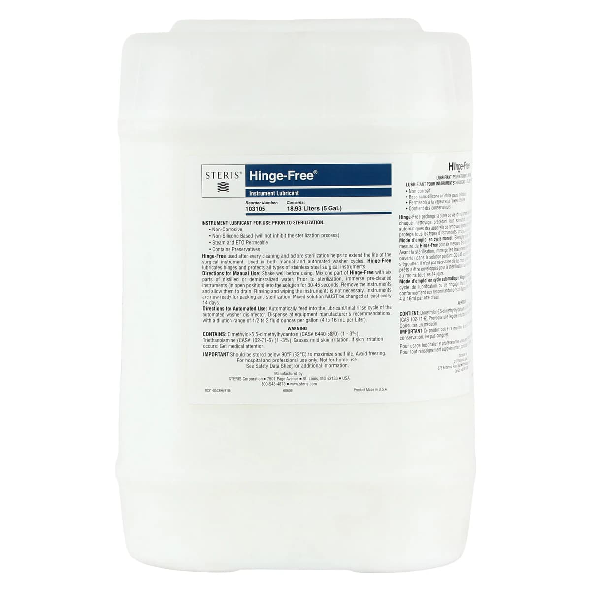Hingefree Instrument Lubricant, 5 Gallon Pail - Hingefree Milkbath Pail - Image 1