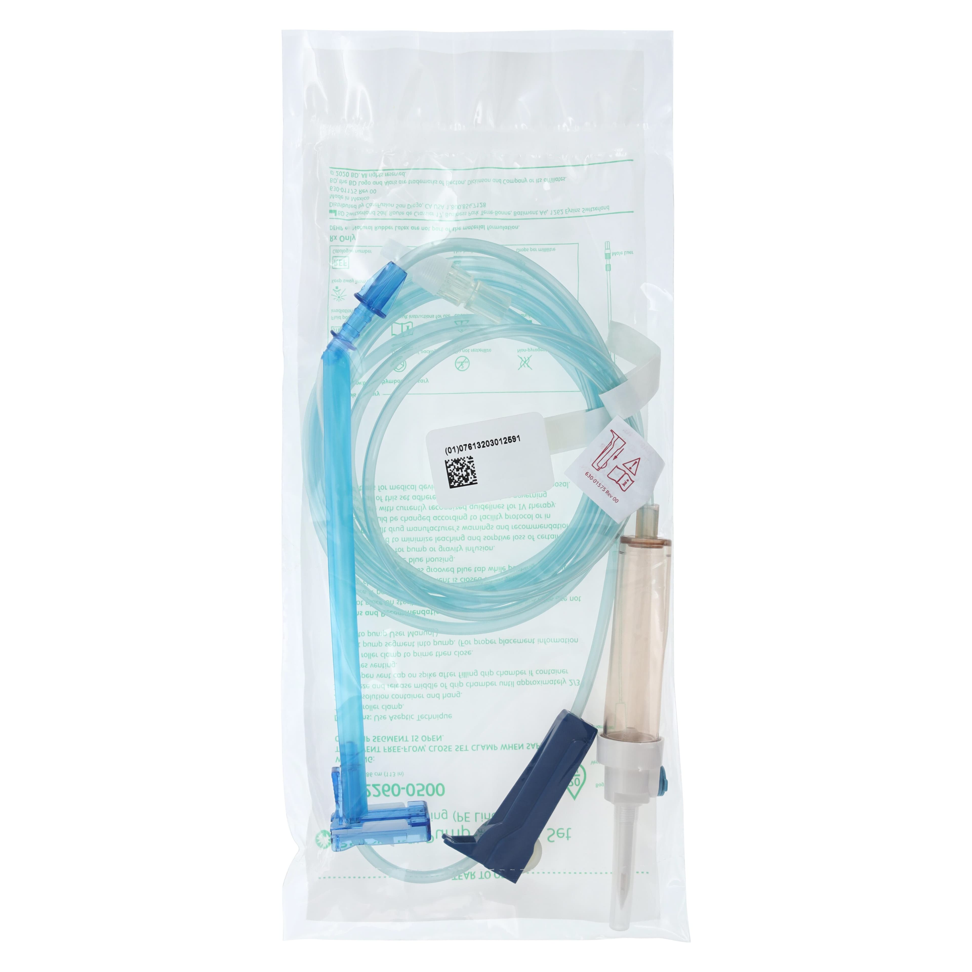 CareFusion Gemini Pump Module IV Administration Set, 20 Drops/mL, 113" Tubing, 2-Piece Male Luer Lock, Roller/Safety Clamp, Non-DEHP, Sterile, 20/Case thumbnail 2