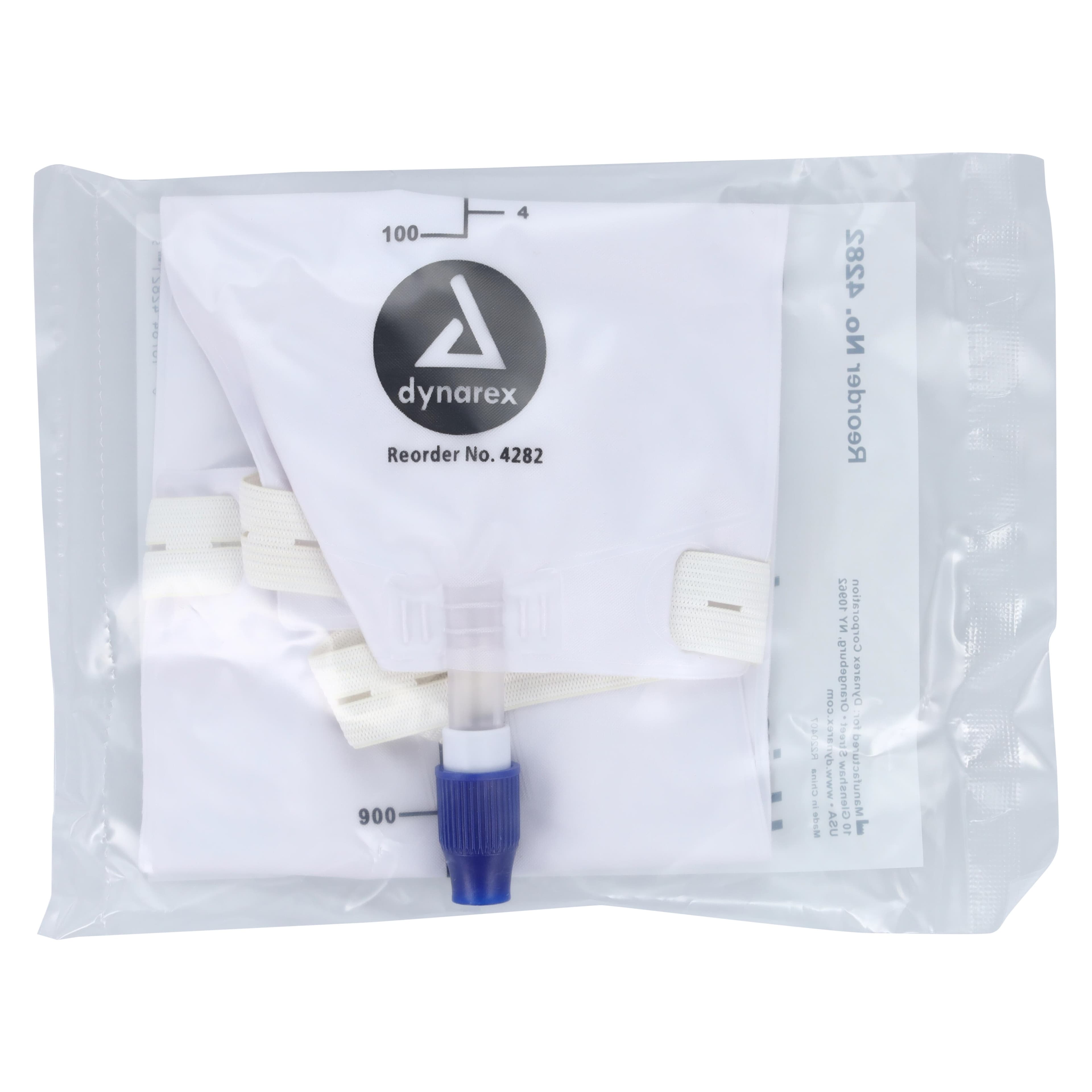Dynarex Leg Bag Urinary, Large, 1000mL, Disposable, Anti-Reflux Valve thumbnail 3
