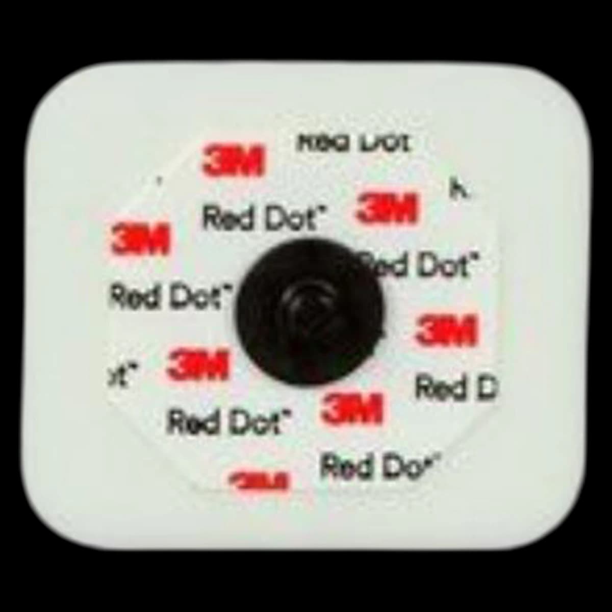 Red Dot Electrocardio Electrode, Adult, 4x3-1/2cm, Foam with Braider, 50/Package - Electrodes Foam w/Braider - Image 1