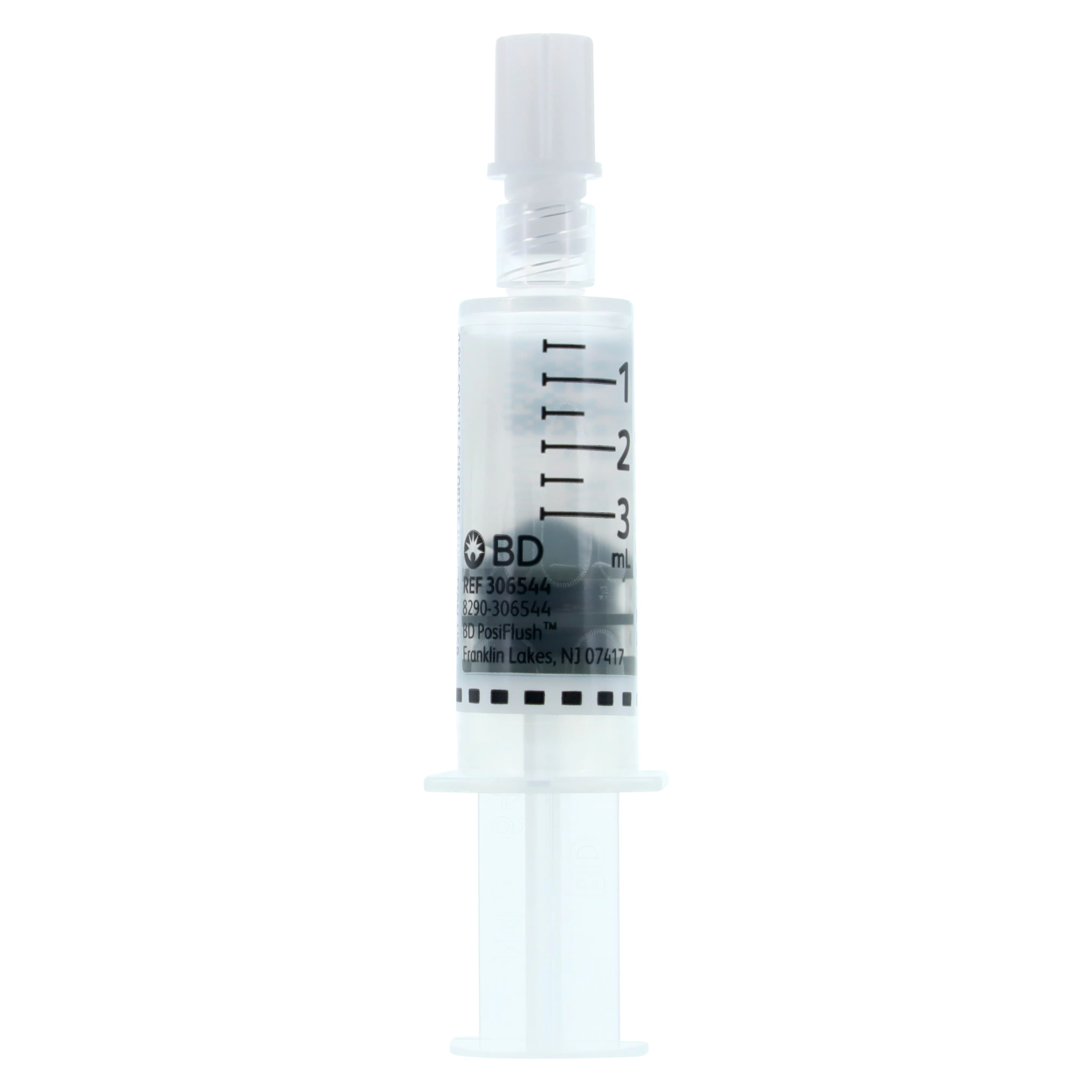 BD Posi-Flush Prefilled Saline Syringe, 0.9% Sodium Chloride, 3 mL, 30/Package thumbnail 3