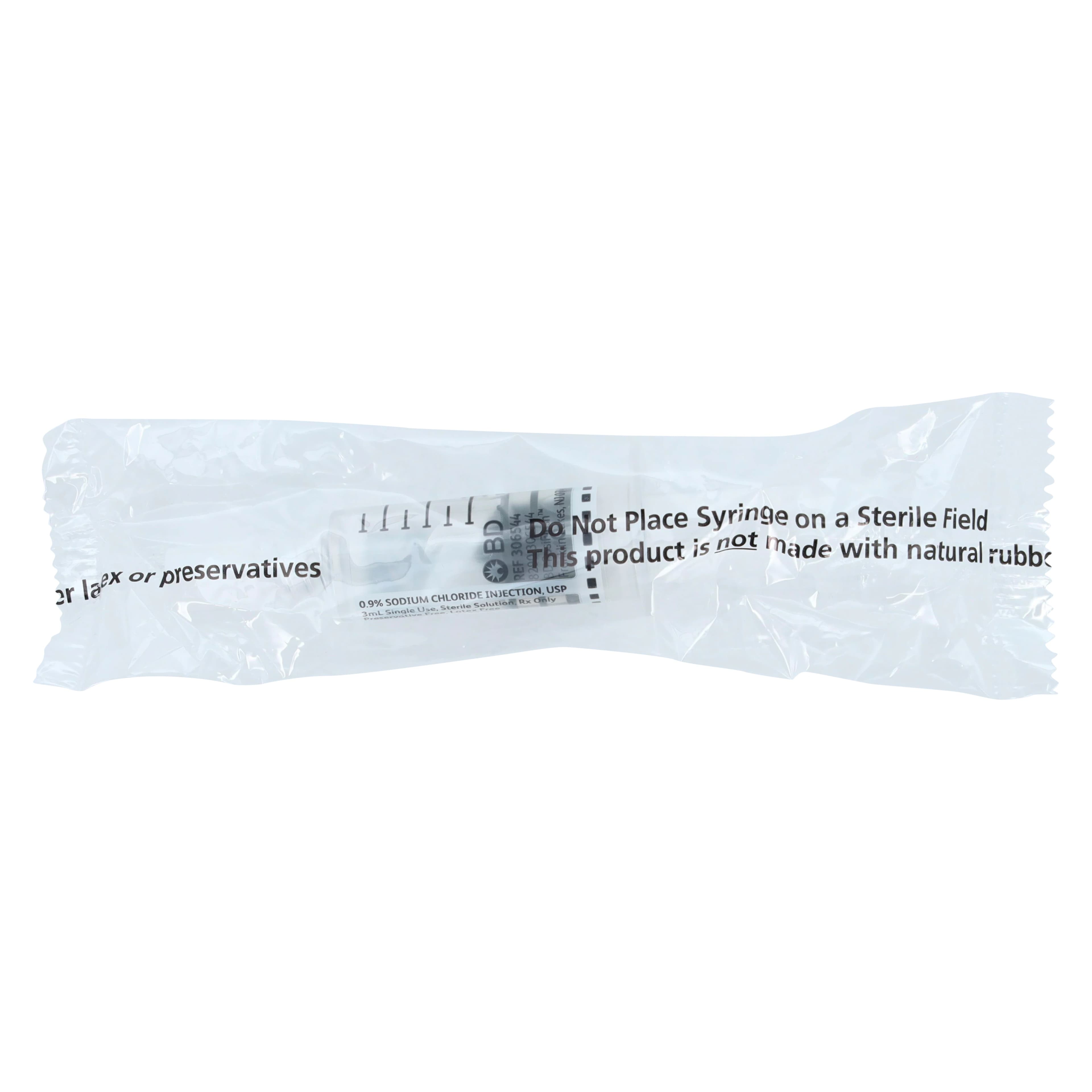 BD Posi-Flush Prefilled Saline Syringe, 0.9% Sodium Chloride, 3 mL, 30/Package thumbnail 6