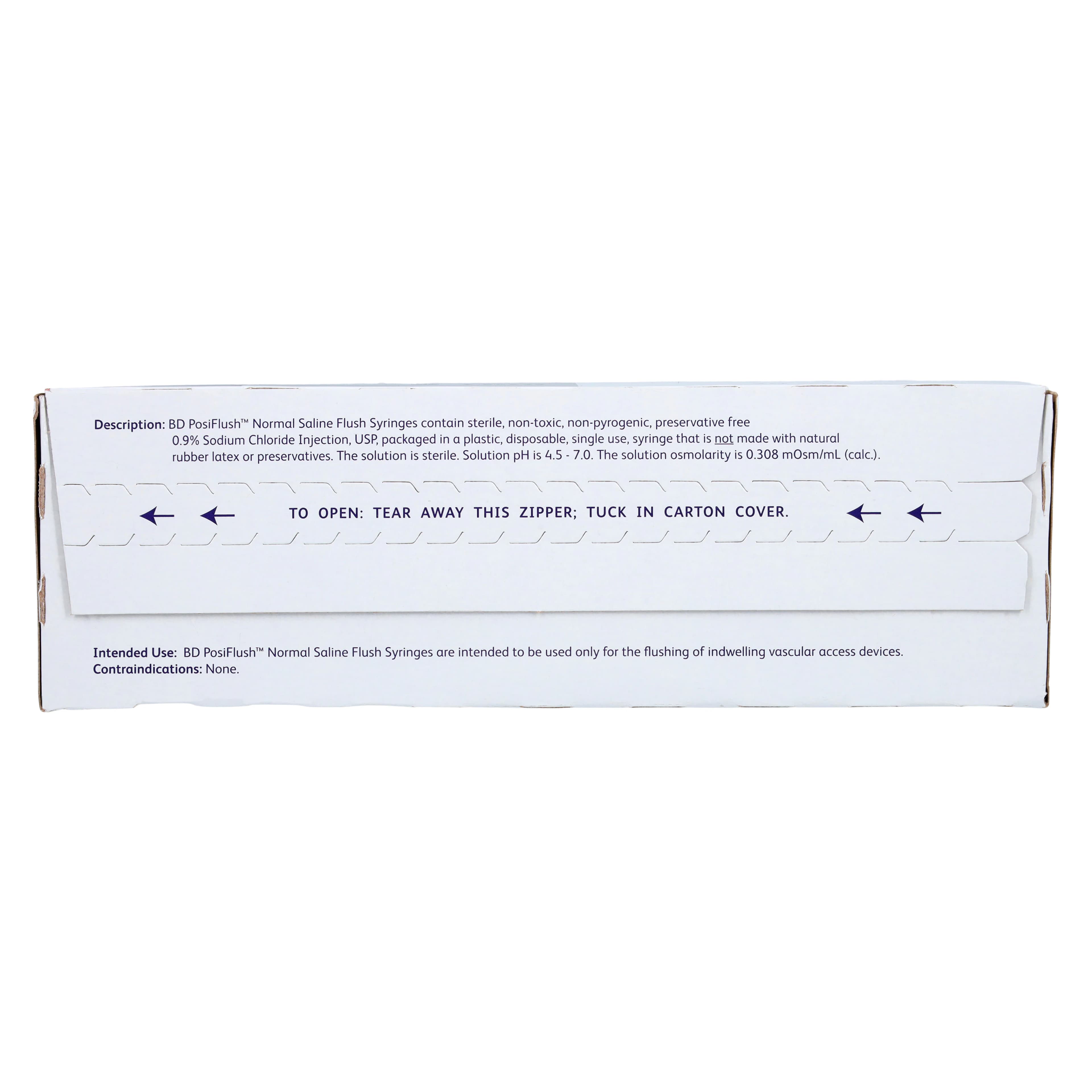 BD Posi-Flush Prefilled Saline Syringe, 0.9% Sodium Chloride, 3 mL, 30/Package thumbnail 8