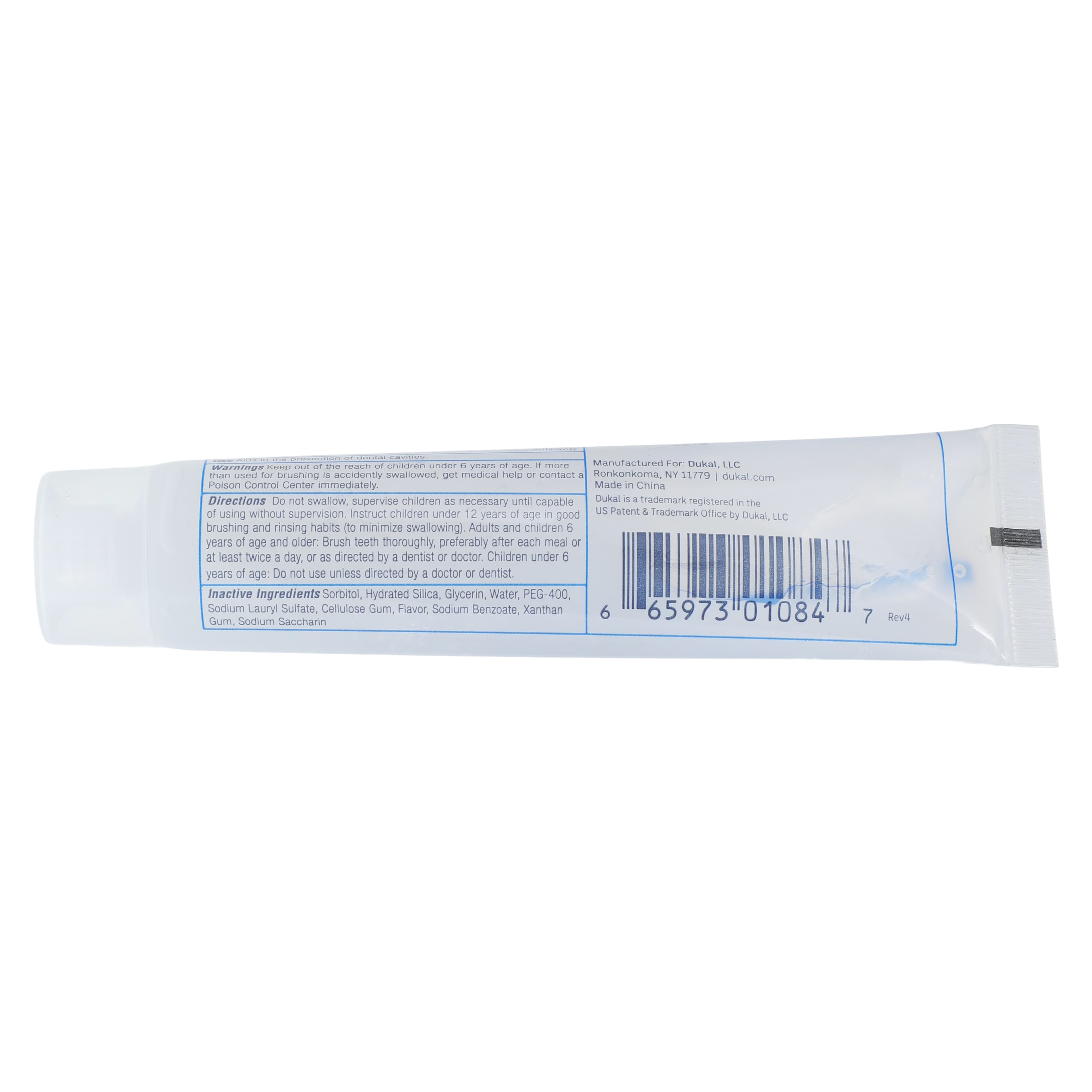 DawnMist Anticavity Mint Gel Toothpaste, 1.5 oz Tube, Sodium Fluoride, 144/Case thumbnail 3