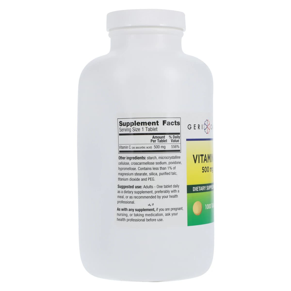 Geri-Care Vitamin C Tablets, 500mg, 1000/Bottle thumbnail 3