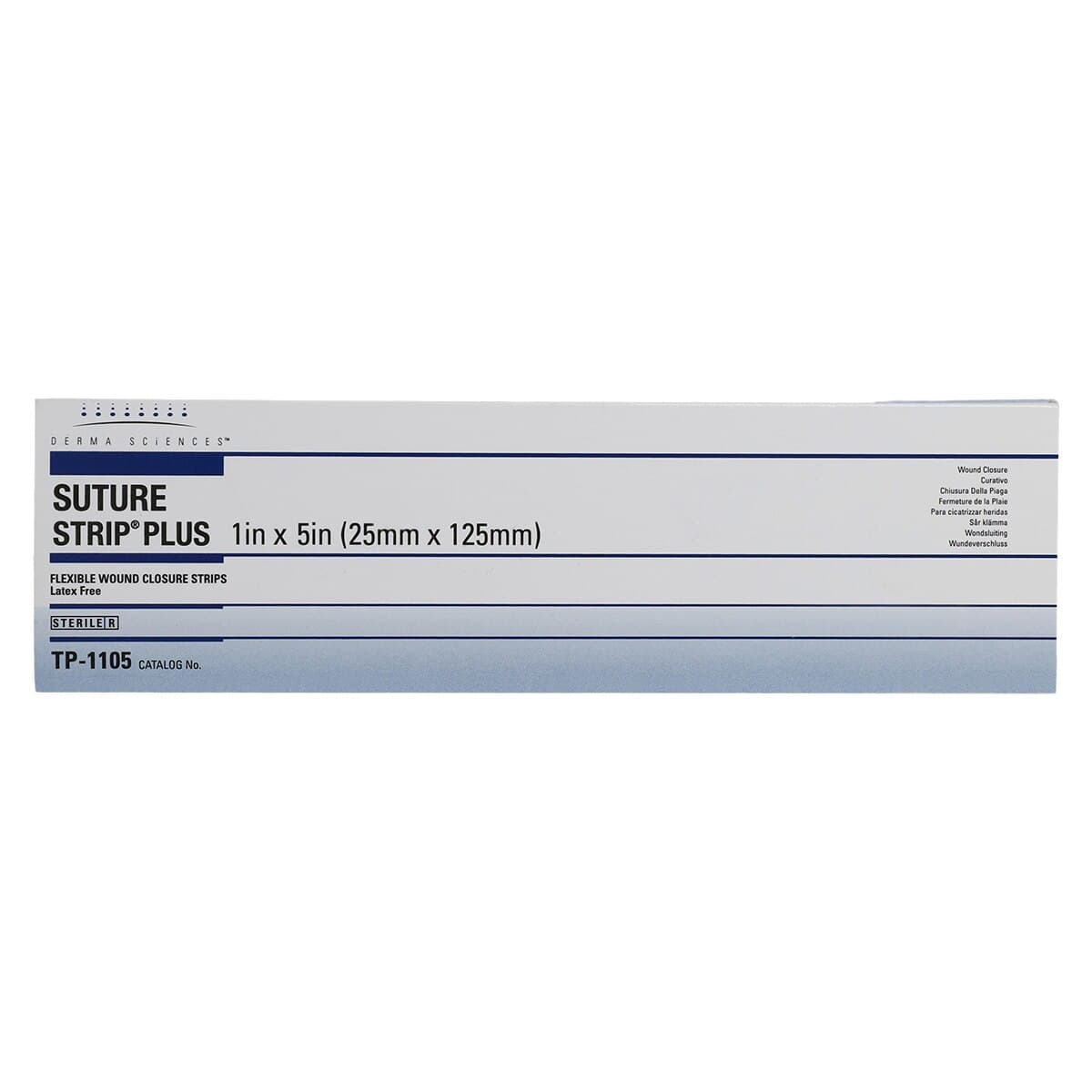 Gentell Suture Strip Plus Wound Closure Strip, Non-Woven Polyamide, 1x5", Tan, Water Resistant, Sterile, 25/Box thumbnail 5