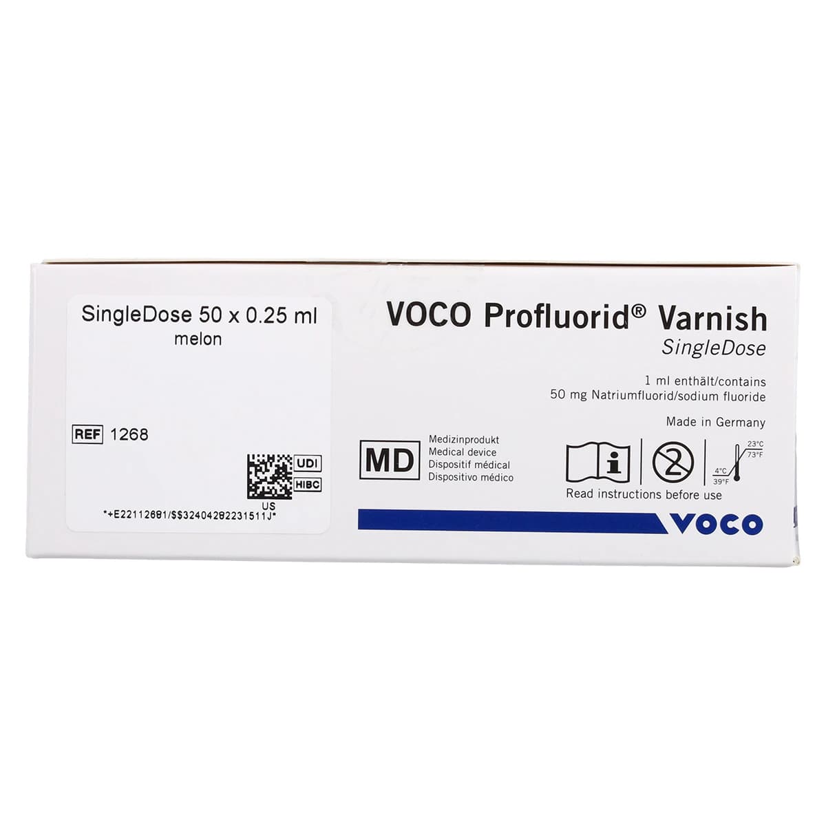 VOCO Profluorid 5% Sodium Fluoride Varnish, Melon, Kid-Sized Single Dose, 0.25 mL, White, 50/Pkg, 1268 thumbnail 4