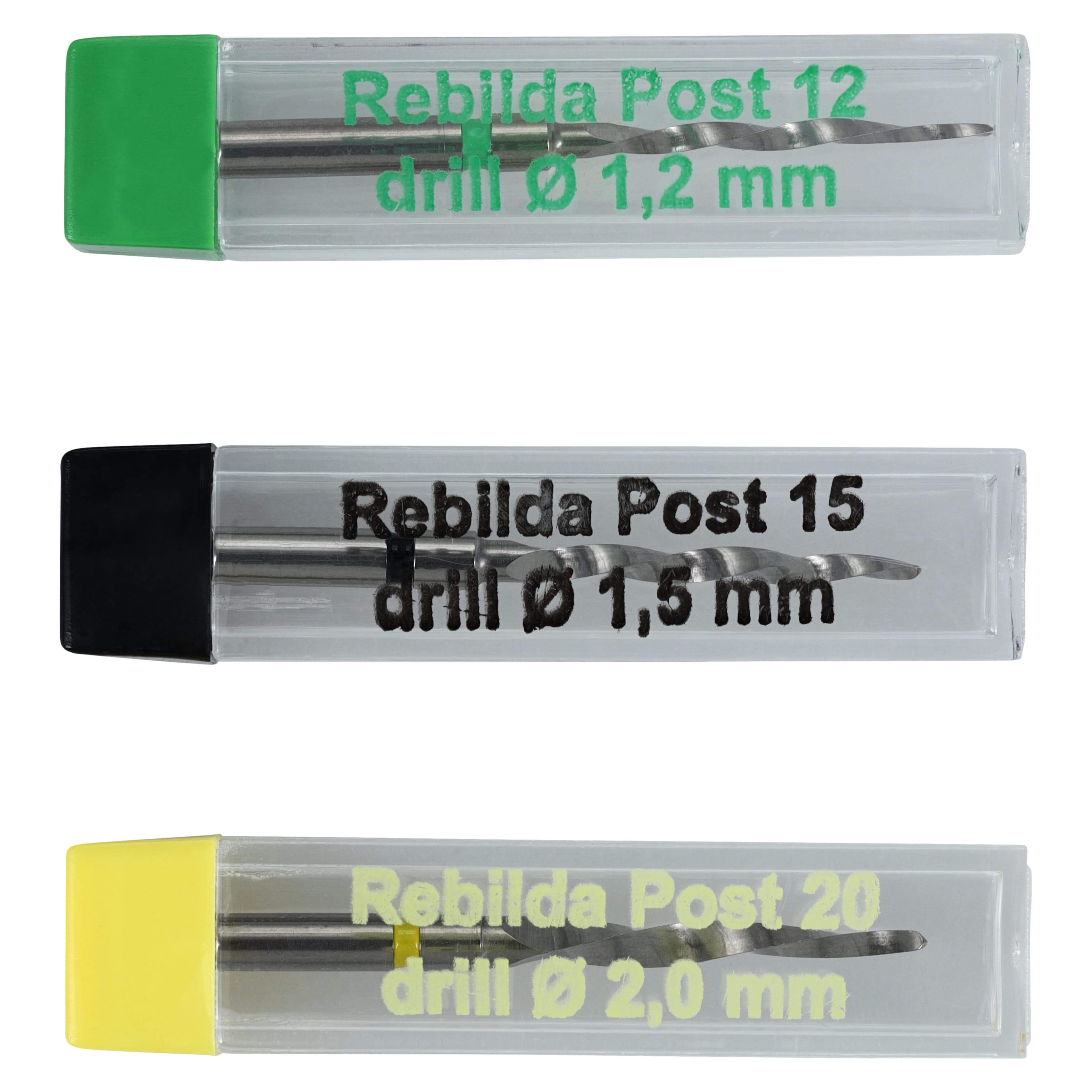 Rebilda® Post System Intro Kit, Fiber-Reinforced Resin Posts, 1.2/1.5/2.0mm, 15 Posts + 3 Drills thumbnail 3