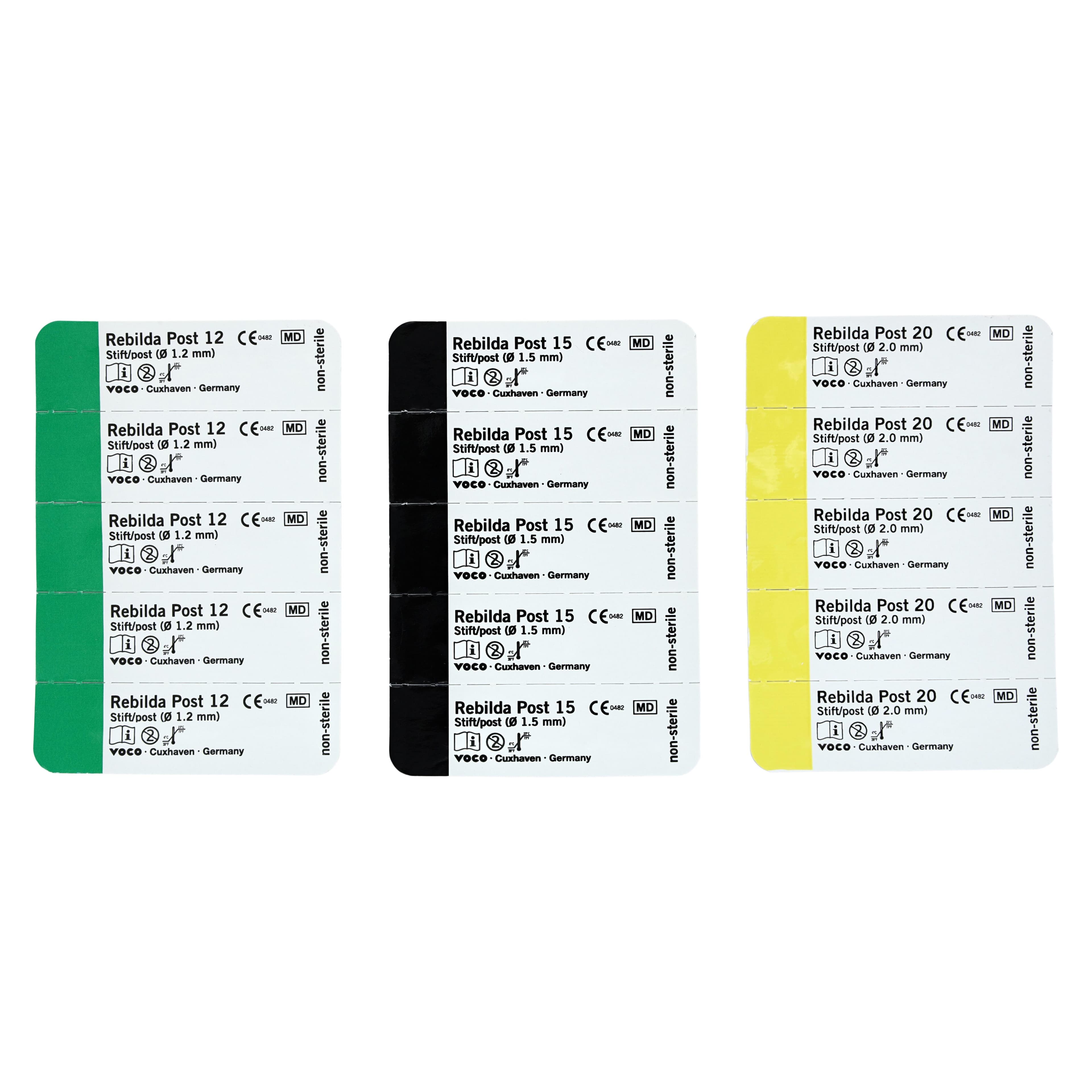 Rebilda® Post System Intro Kit, Fiber-Reinforced Resin Posts, 1.2/1.5/2.0mm, 15 Posts + 3 Drills thumbnail 6