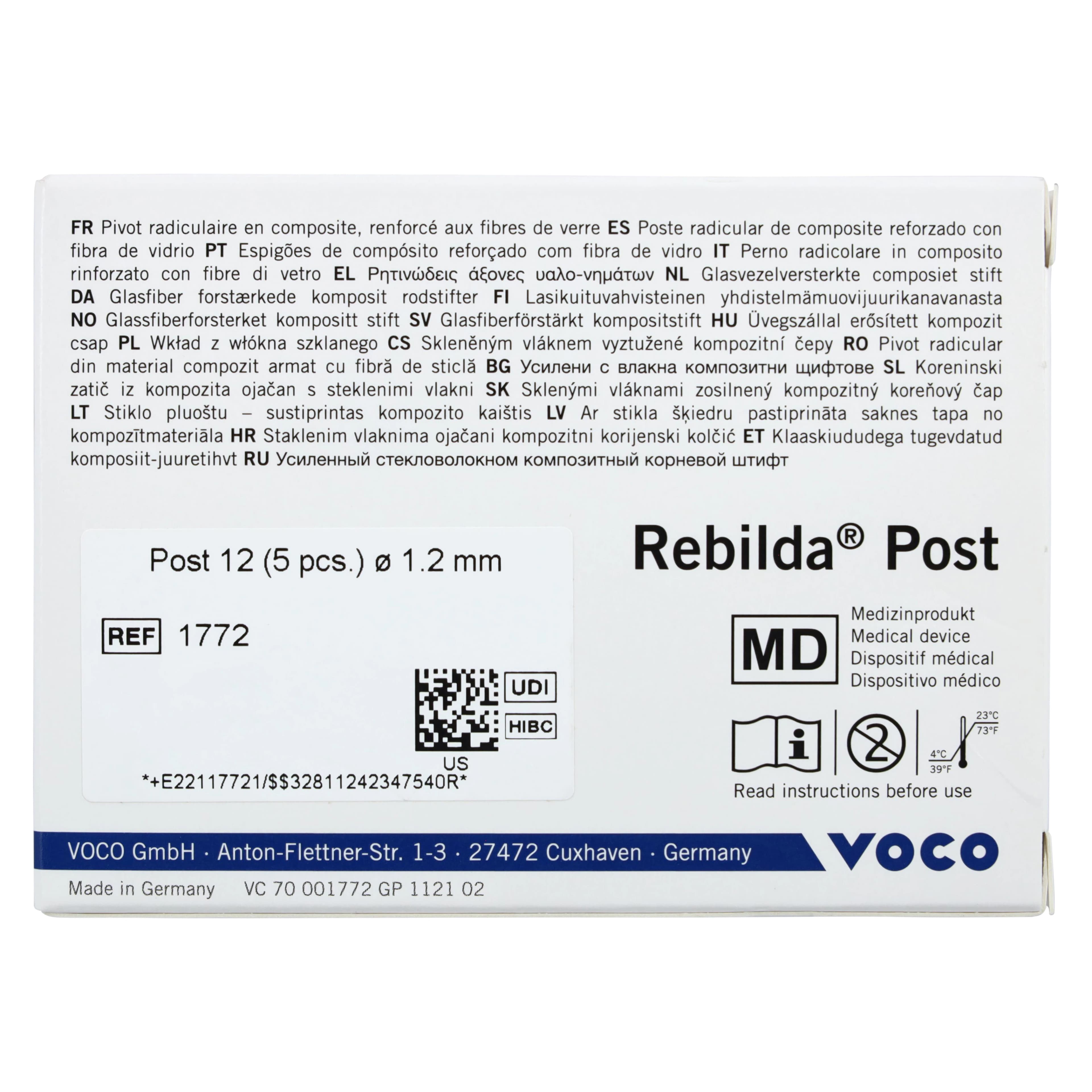 Rebilda® Post System Fiber-Reinforced Endodontic Posts, Size 12 (1.2 mm), White, 5/Pk, 1772 thumbnail 5