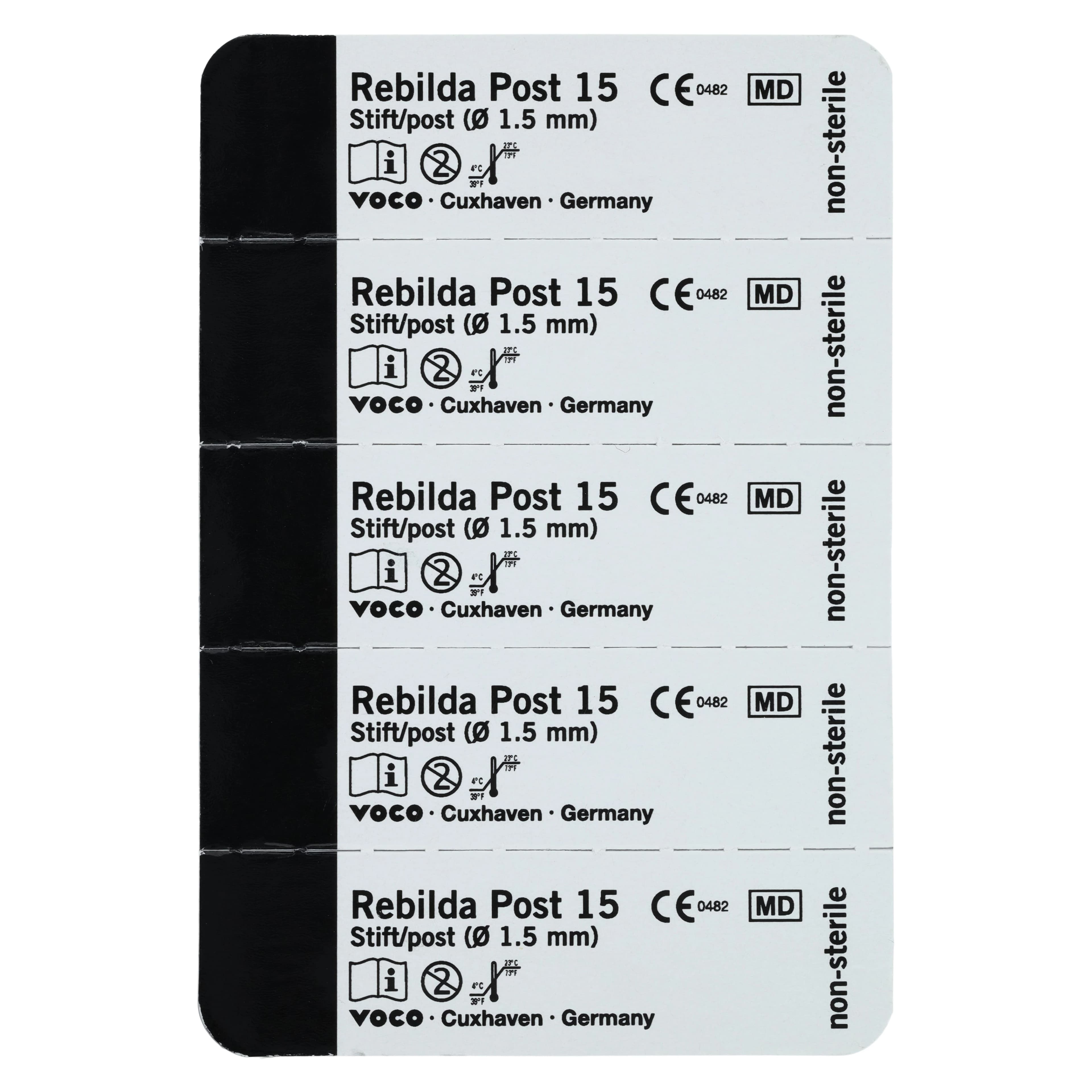 Rebilda® Post System Fiber-Reinforced Endodontic Post, Size 15, 1.5 mm, White, 5/Pk, 1773 thumbnail 4