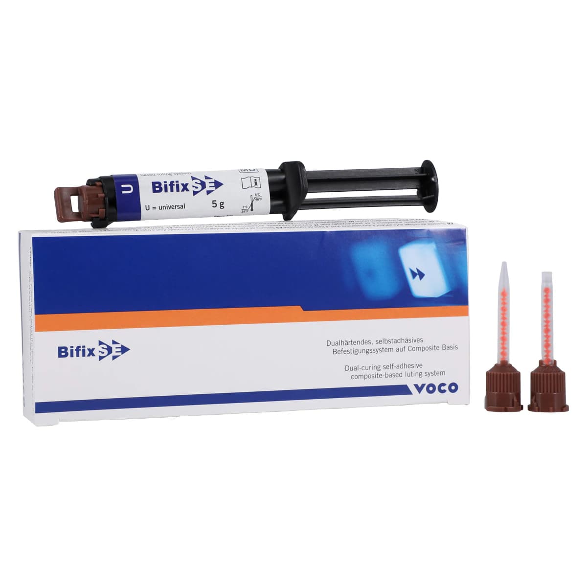 Bifix SE QuickMix Syringe, Universal Shade, 5 g, Dual-Cured Self-Adhesive Resin Cement, Refill (1785) - Bifix SE 5g QuickMix Syringe Shade U (Universal) - Image 1