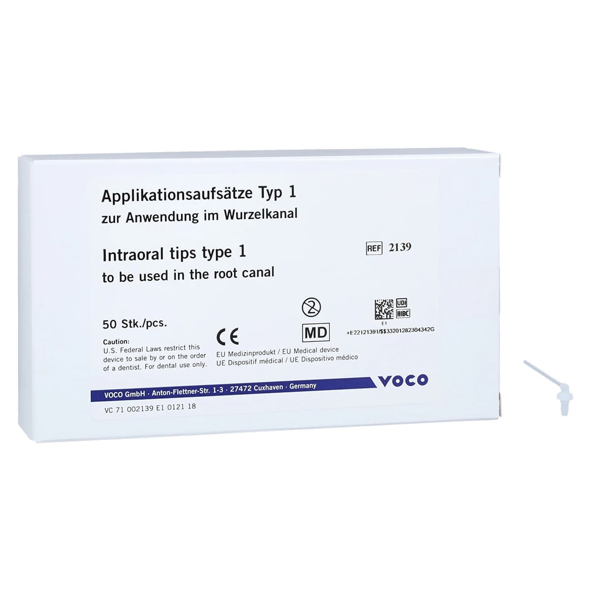 VOCO Intraoral Tip Type 1 for Rebilda DC QM Syringe, 50/Pack thumbnail 2