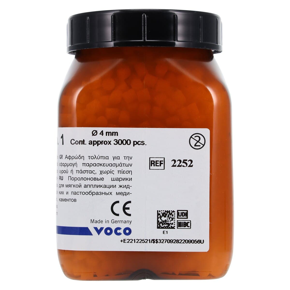 VOCO Pele Tim Foam Pellets #1 Small, 4 mm, 3000/Bottle thumbnail 3