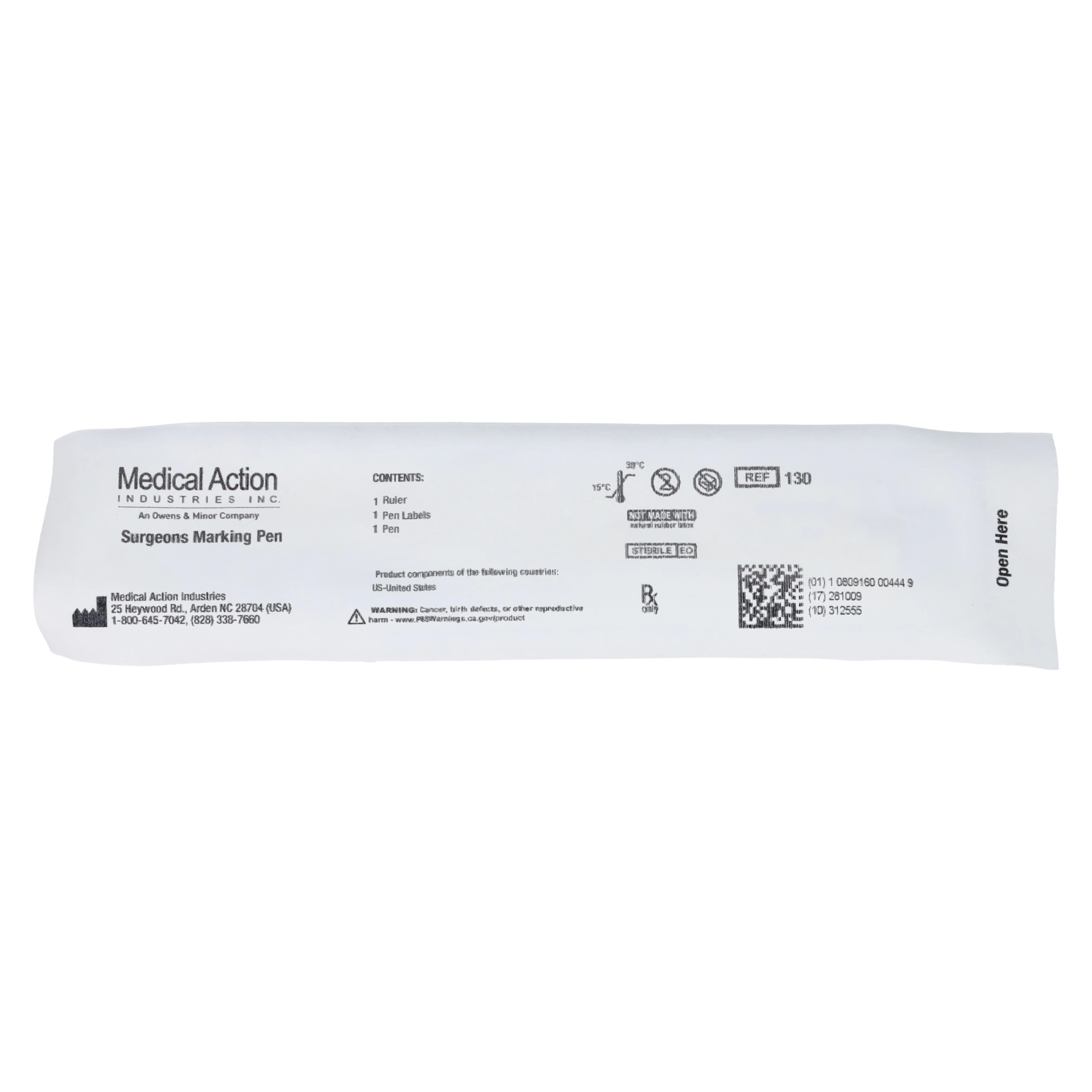 Medical Action Industries Skin Marking Pen, Standard Point Tip, Purple, Sterile, 01KG3QD8S3HH2TT5RB1GFB7B0P thumbnail 3