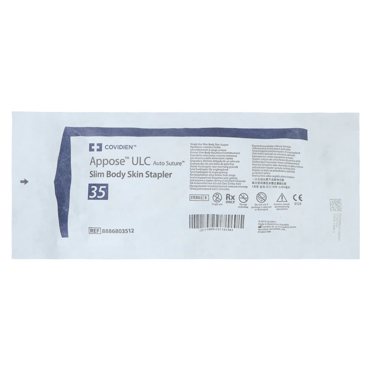 Medtronic Appose Skin Stapler, Titanium, 35 Regular, 12/Case thumbnail 3