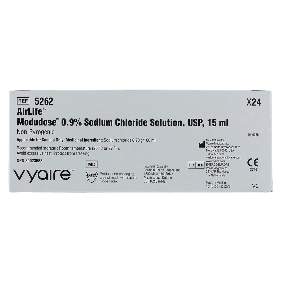 SunMed Normal Saline Inhalation Solution 0.9%, 15 mL Vials, 24/Package thumbnail 5
